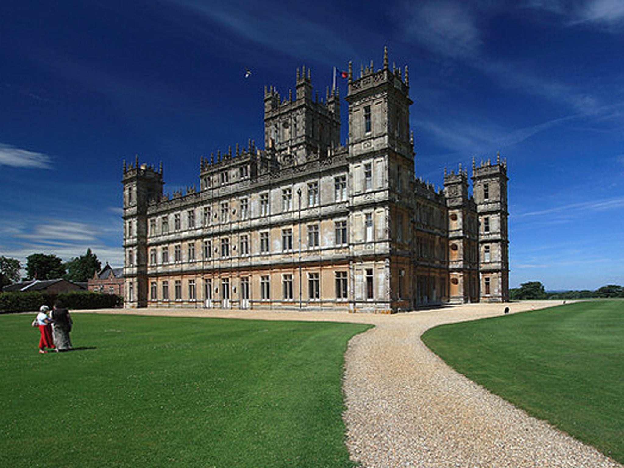 The illegal rave took place near Highclere Castle, Hampshire, the main filming location of Downton Abbey