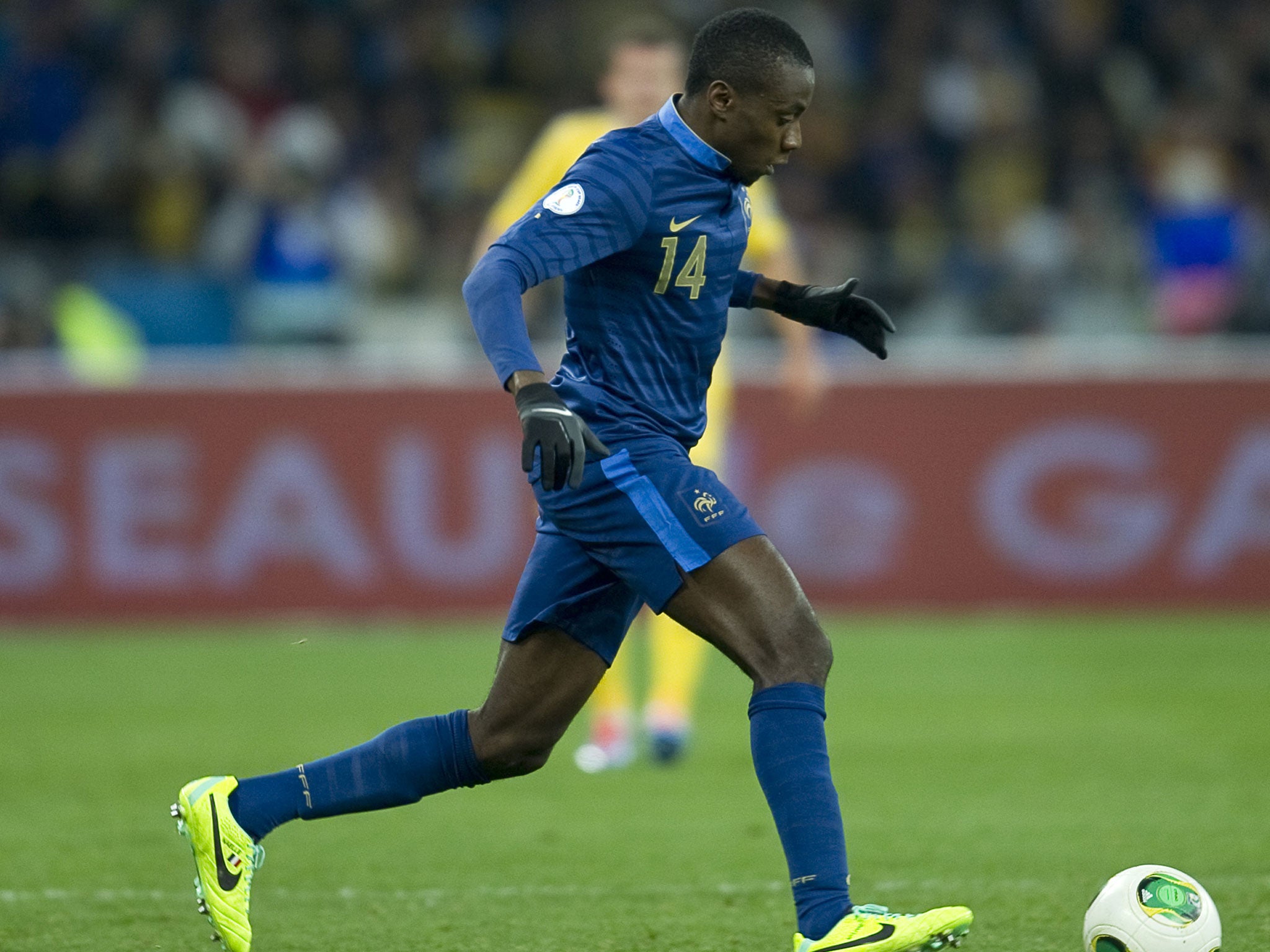 Blaise Matuidi in action during the first leg against Ukraine on Friday