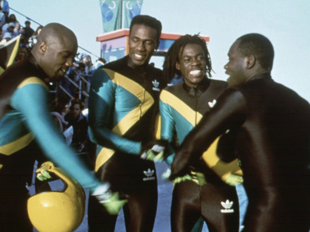 The cast of Disney's cult film Cool Runnings