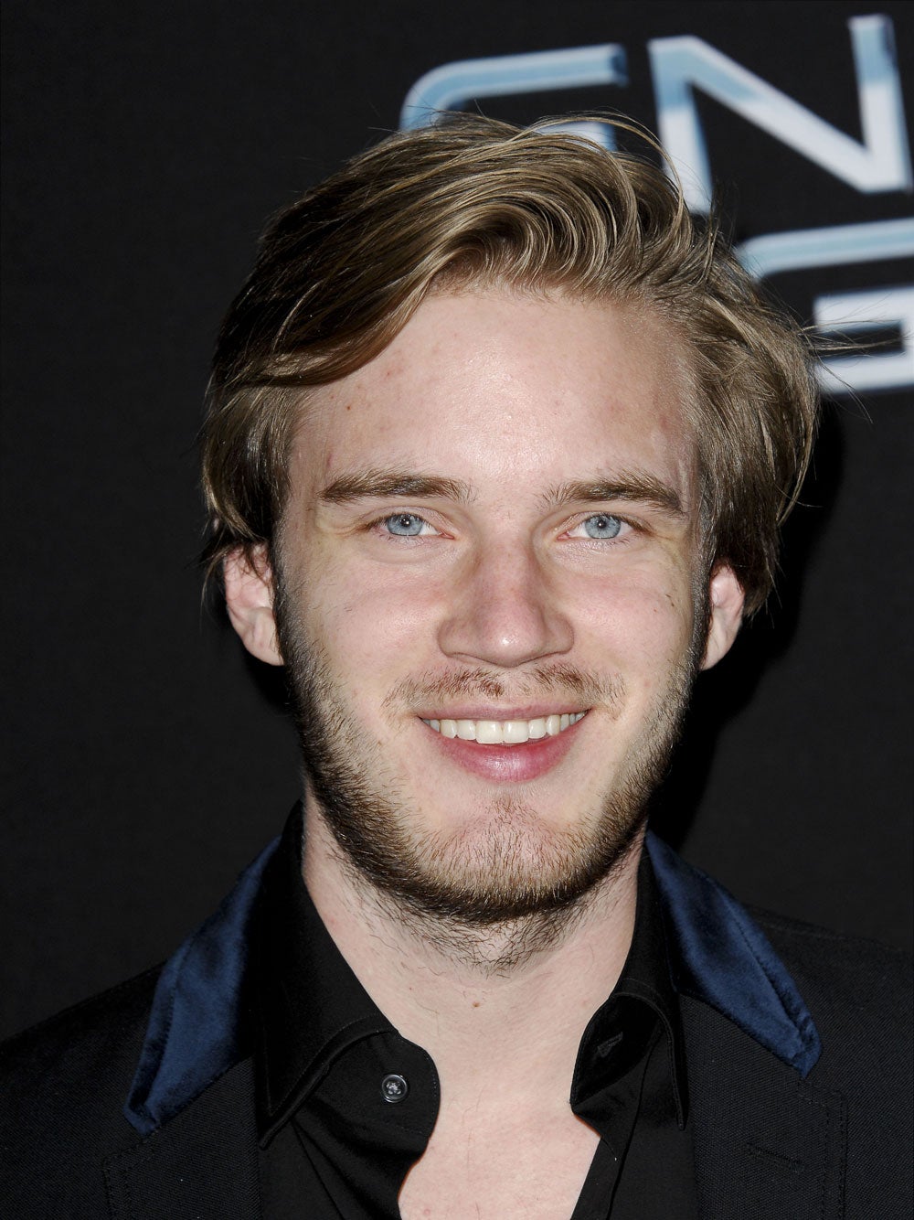 Felix Kjellberg, aka PewDiePie, at the film premier of Enders Game