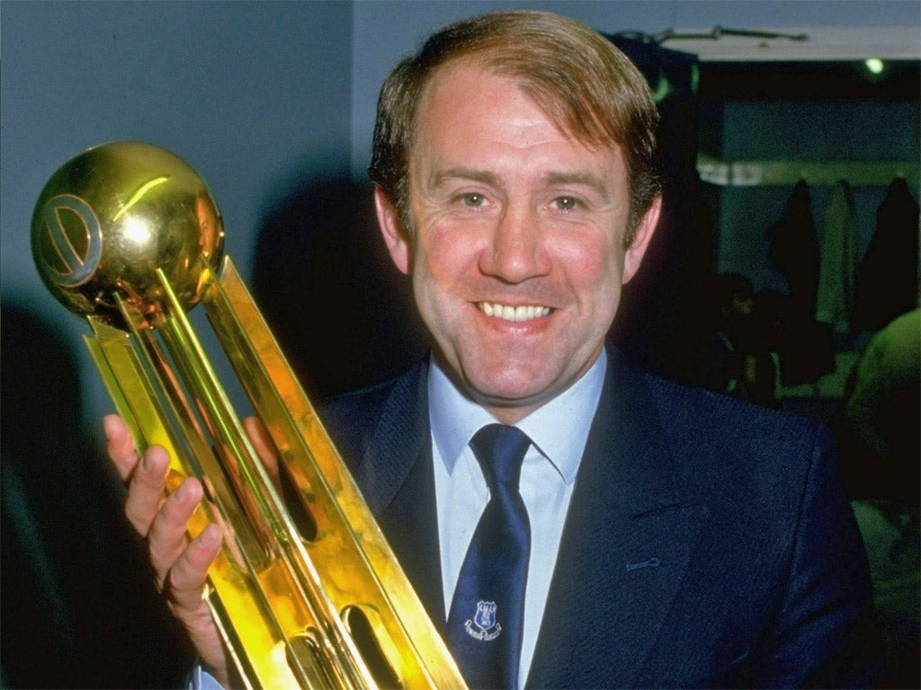 Howard Kendall won the First Division with Everton in 1985