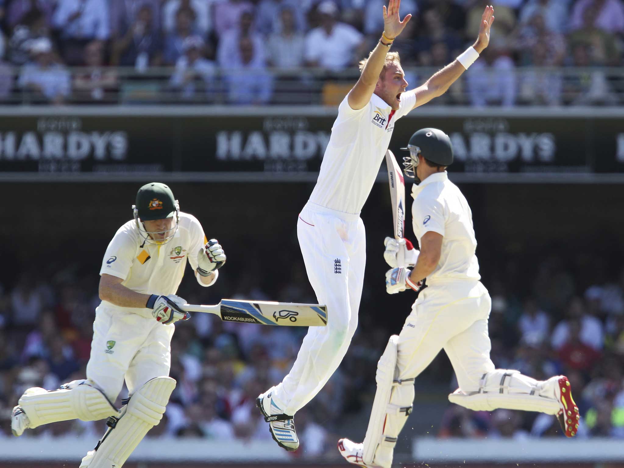 Stuart Broad revelled in his role as the villain on day one