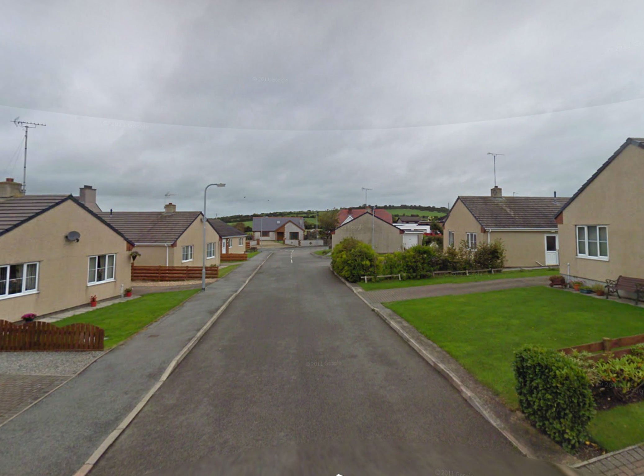 The street in Anglesey where Mr Fozard lived