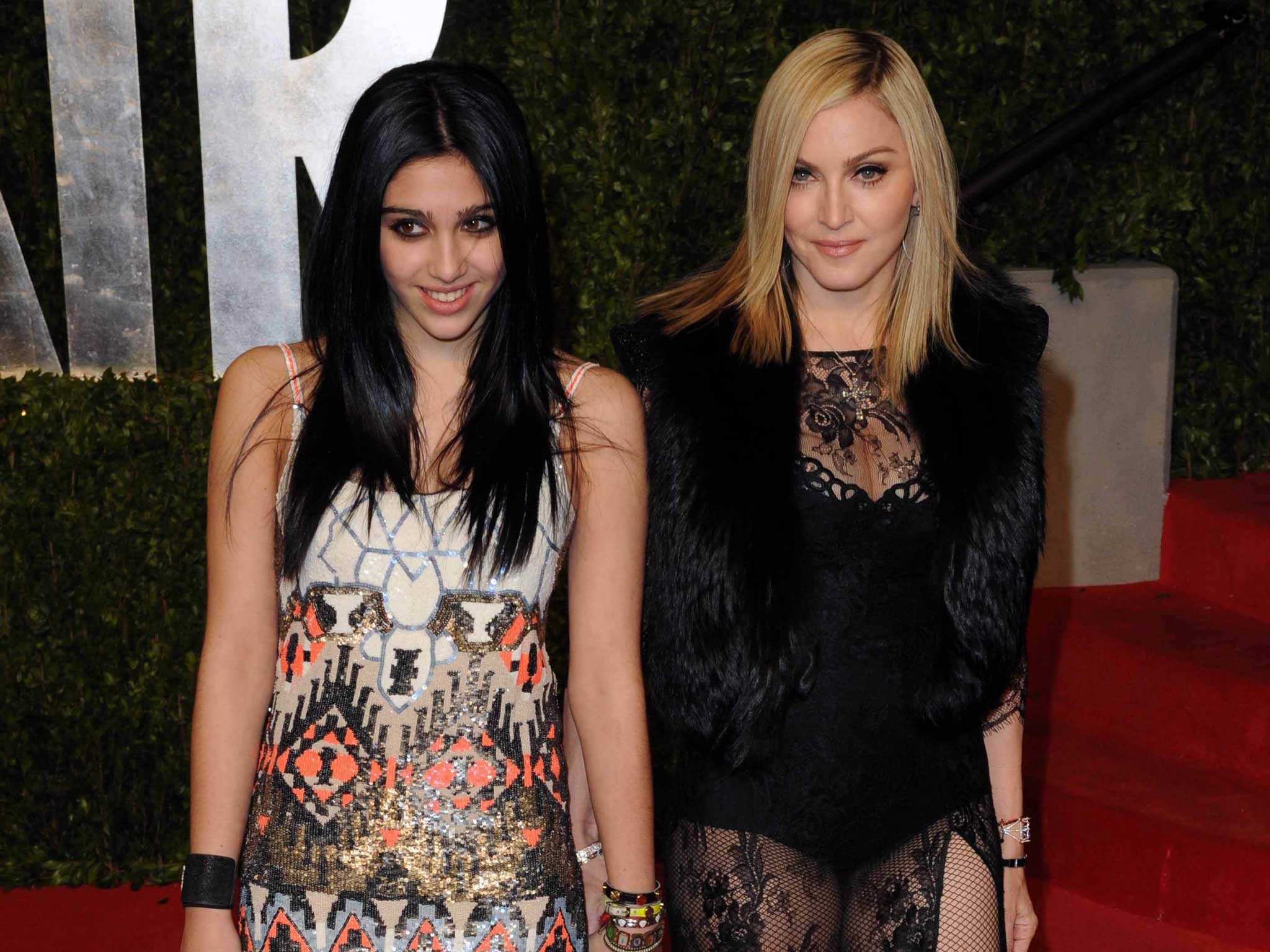 Madonna and her daughter, Lourdes, have been spotted looking round Michigan University