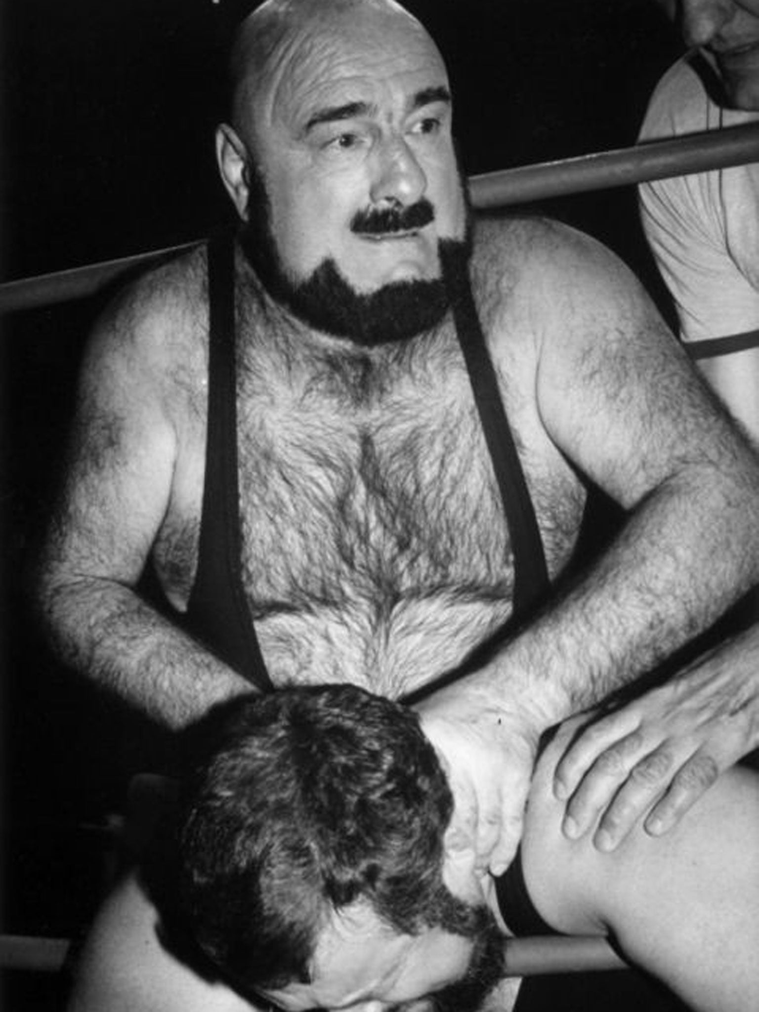 Vachon in action near the end of his career; he became notorious for his signature ‘Piledriver’