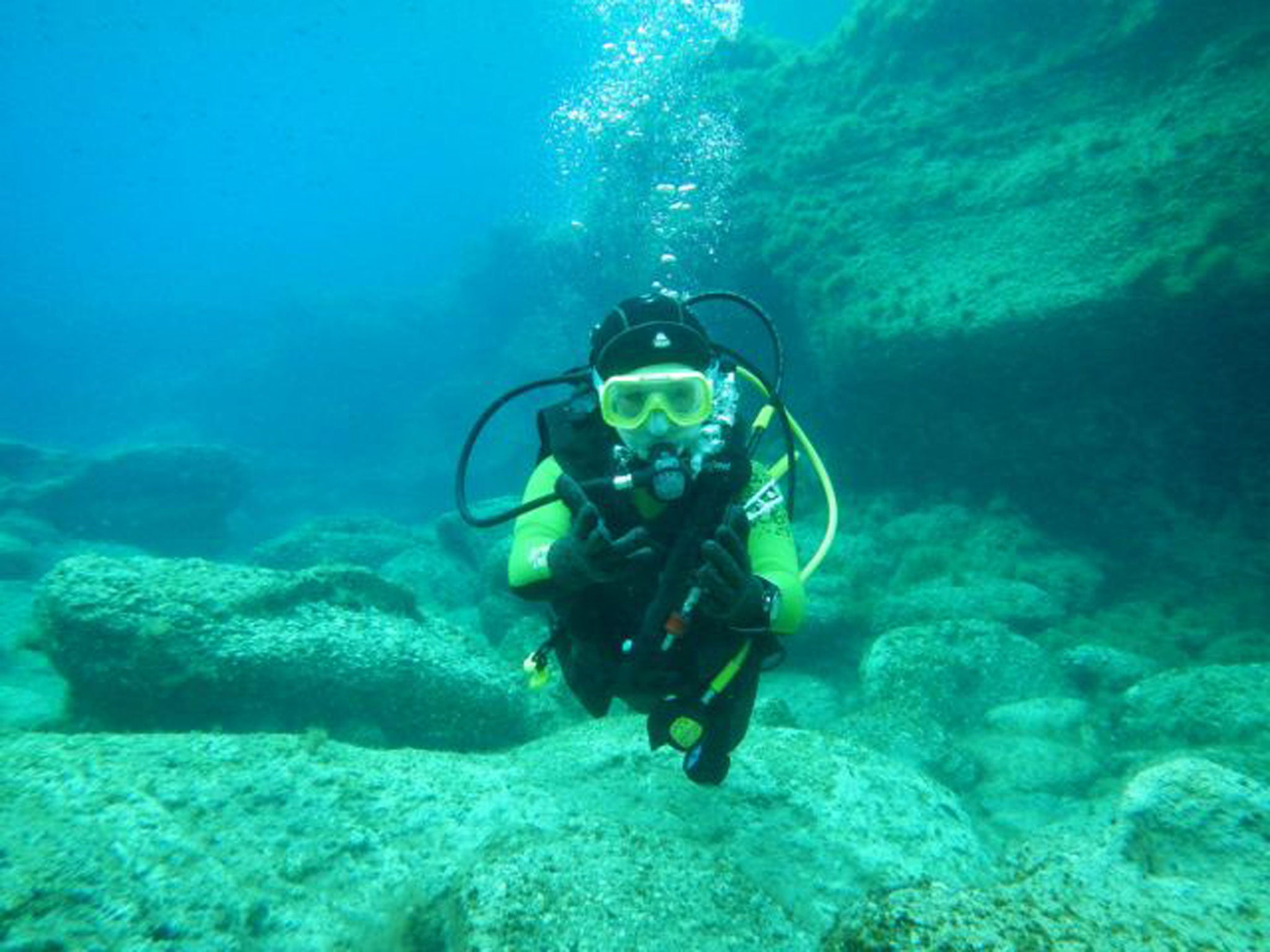 Charlotte Burns, world's youngest scuba diver