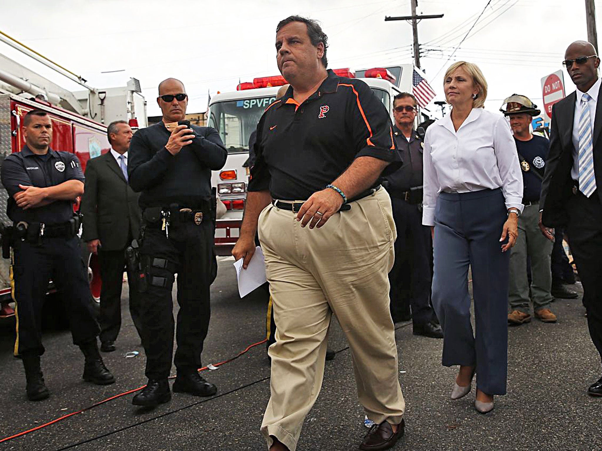 Political heavyweight: Governor of New Jersey Chris Christie has won a second term in office and is marching on the White House