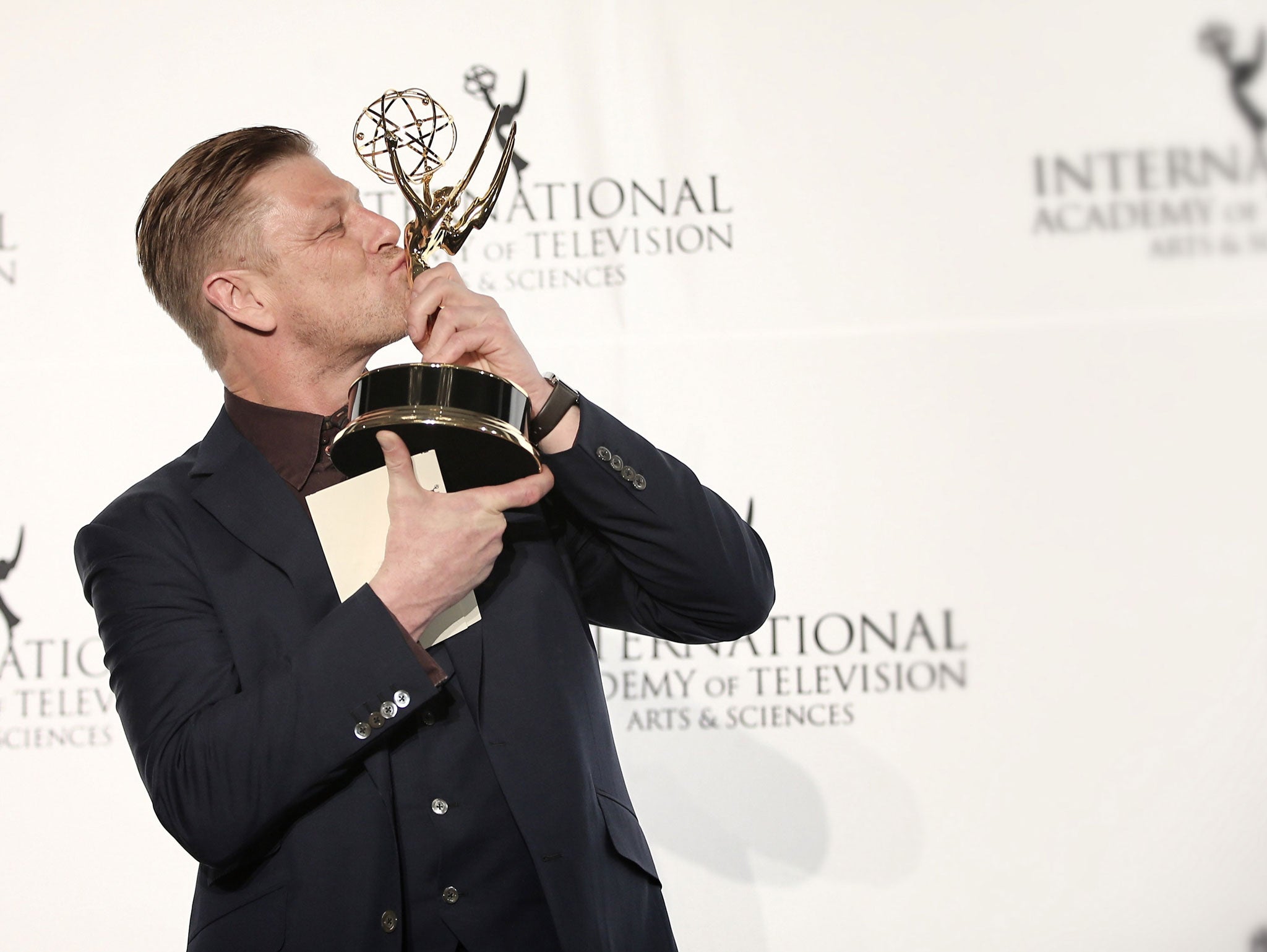 Sean Bean won best actor for his role in Accused at the International Emmy Awards on Monday