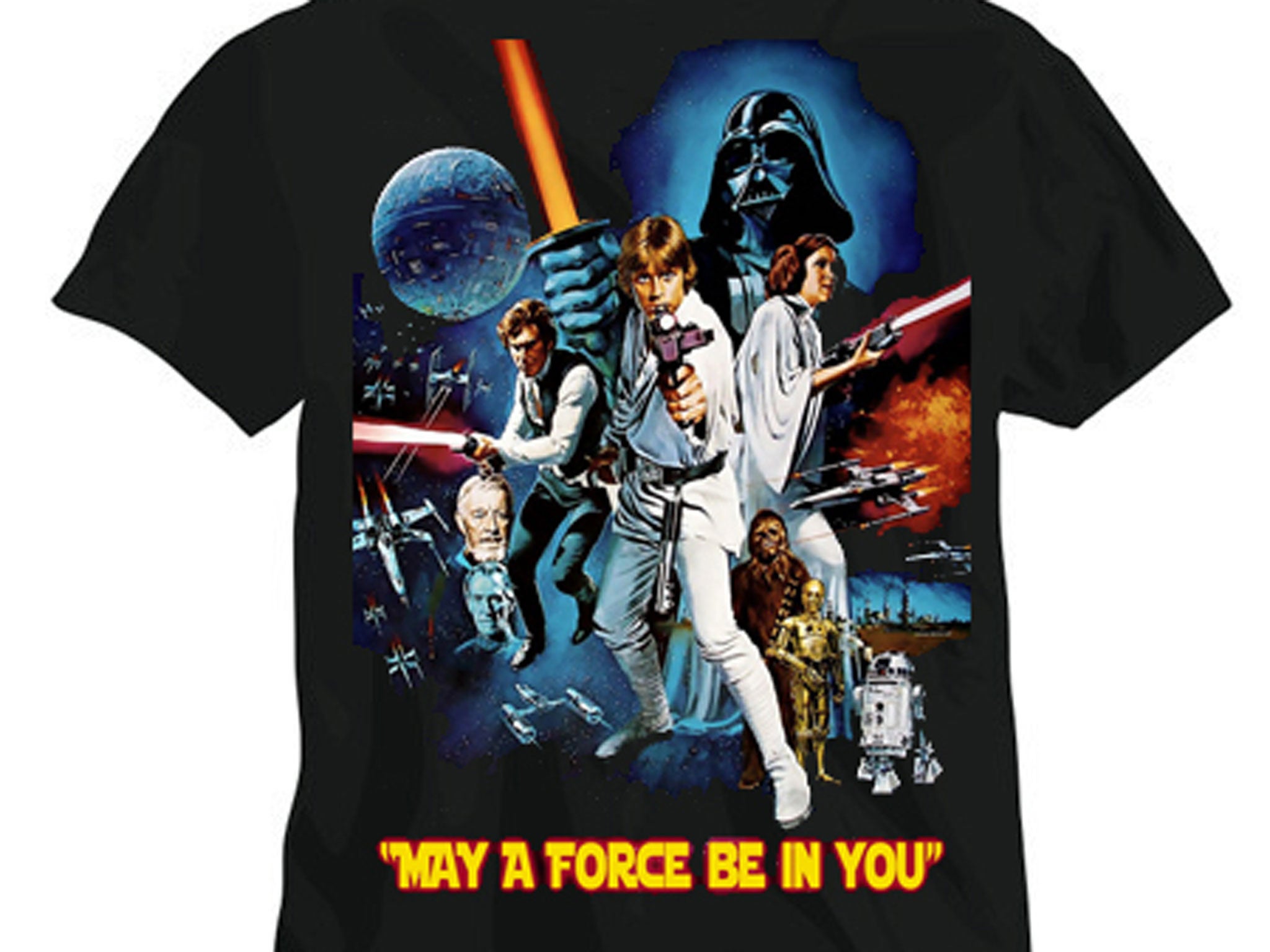 'May the force be in you' <p></p>
Original quote from Star Wars: 'May the force be with you'
<p><a href="http://slightlywrongquotes.tumblr.com/">http://slightlywrongquotes.tumblr.com/</a></p>