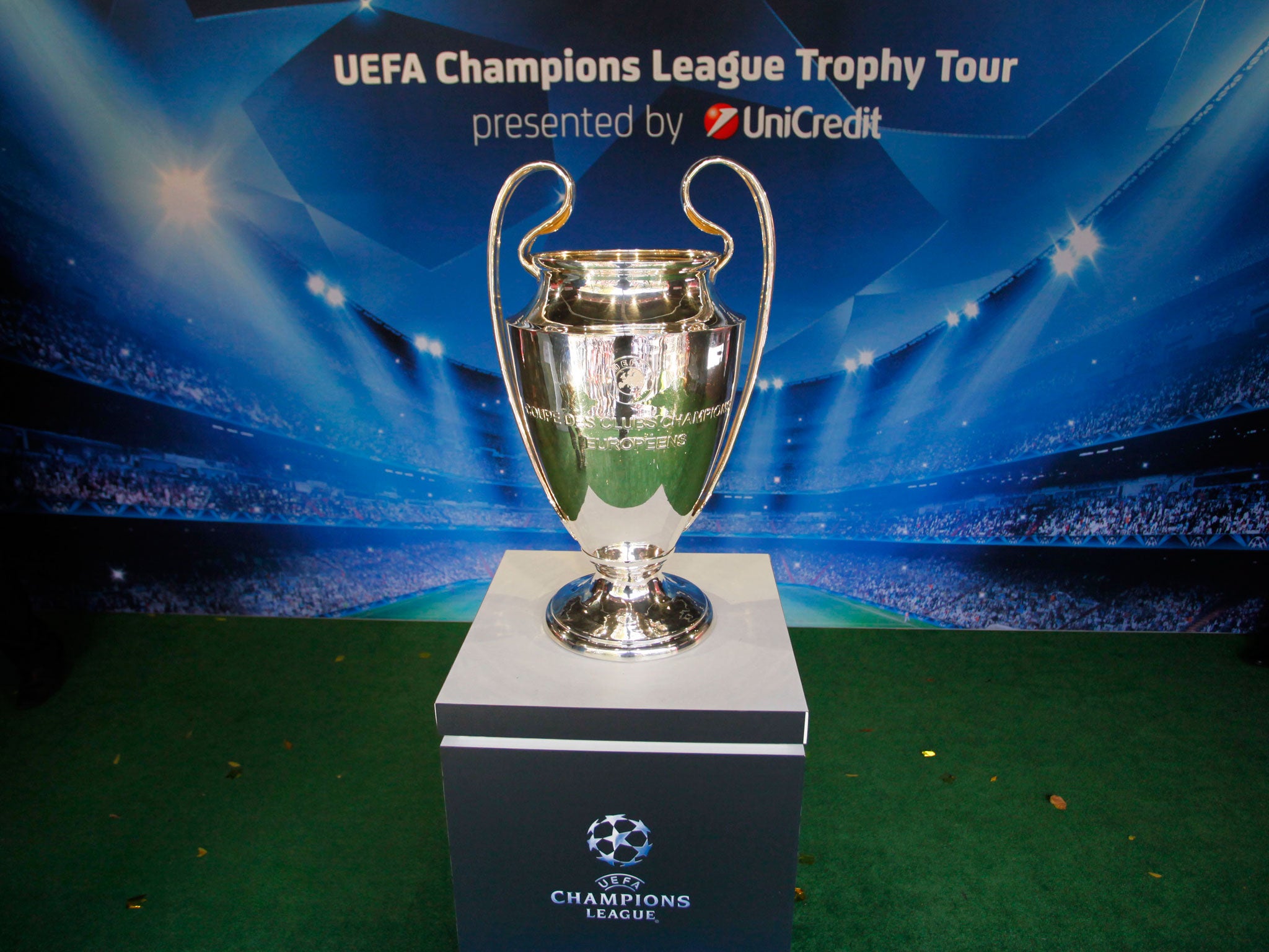 The Champions League trophy