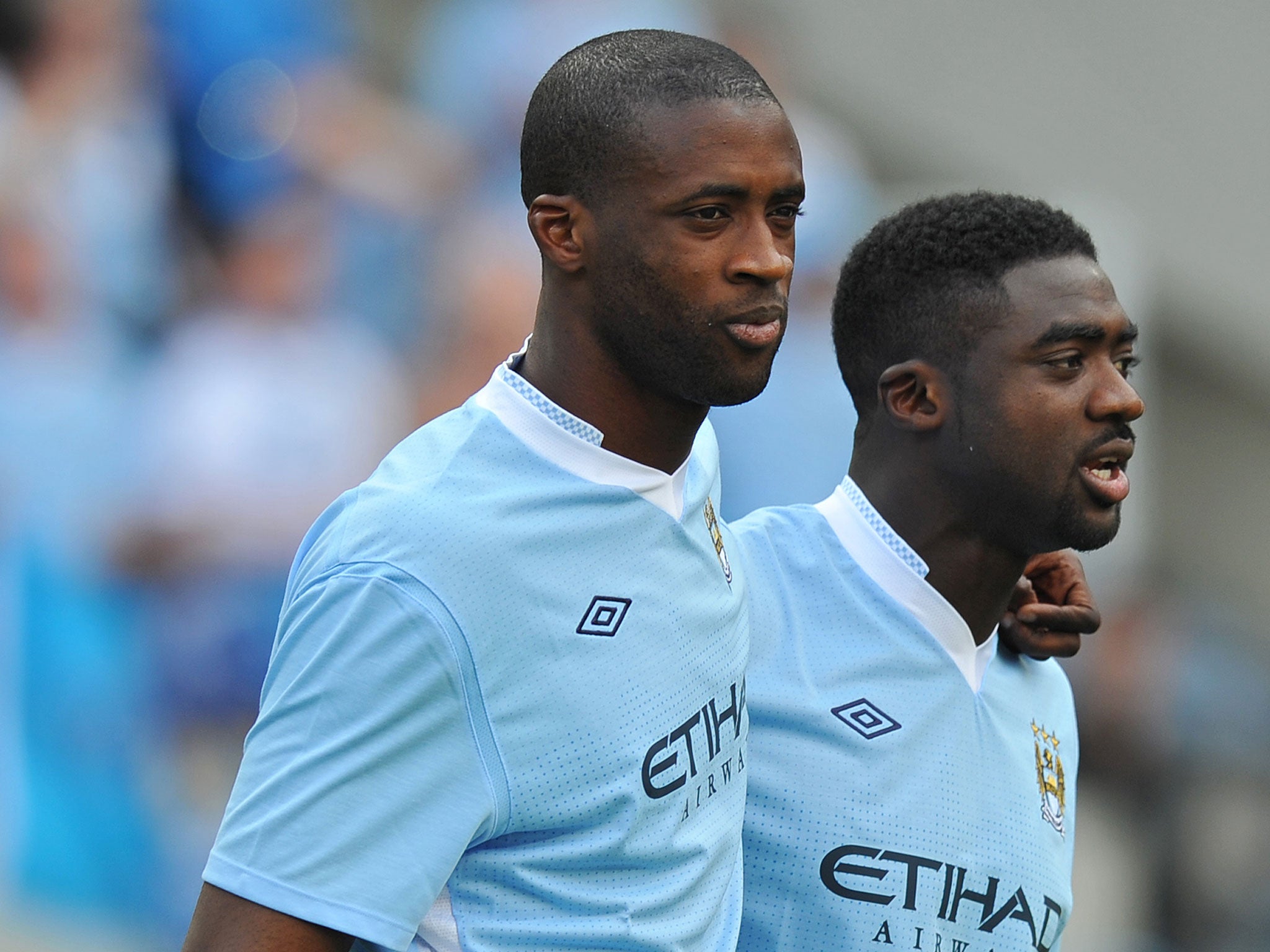 Kolo and Yaya Toure spent three years together at Manchester City