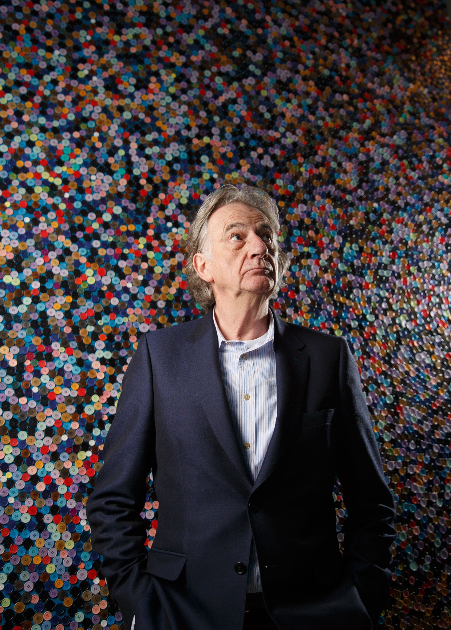 Designer Paul Smith at his retrospective exhibition at the Design Museum in London