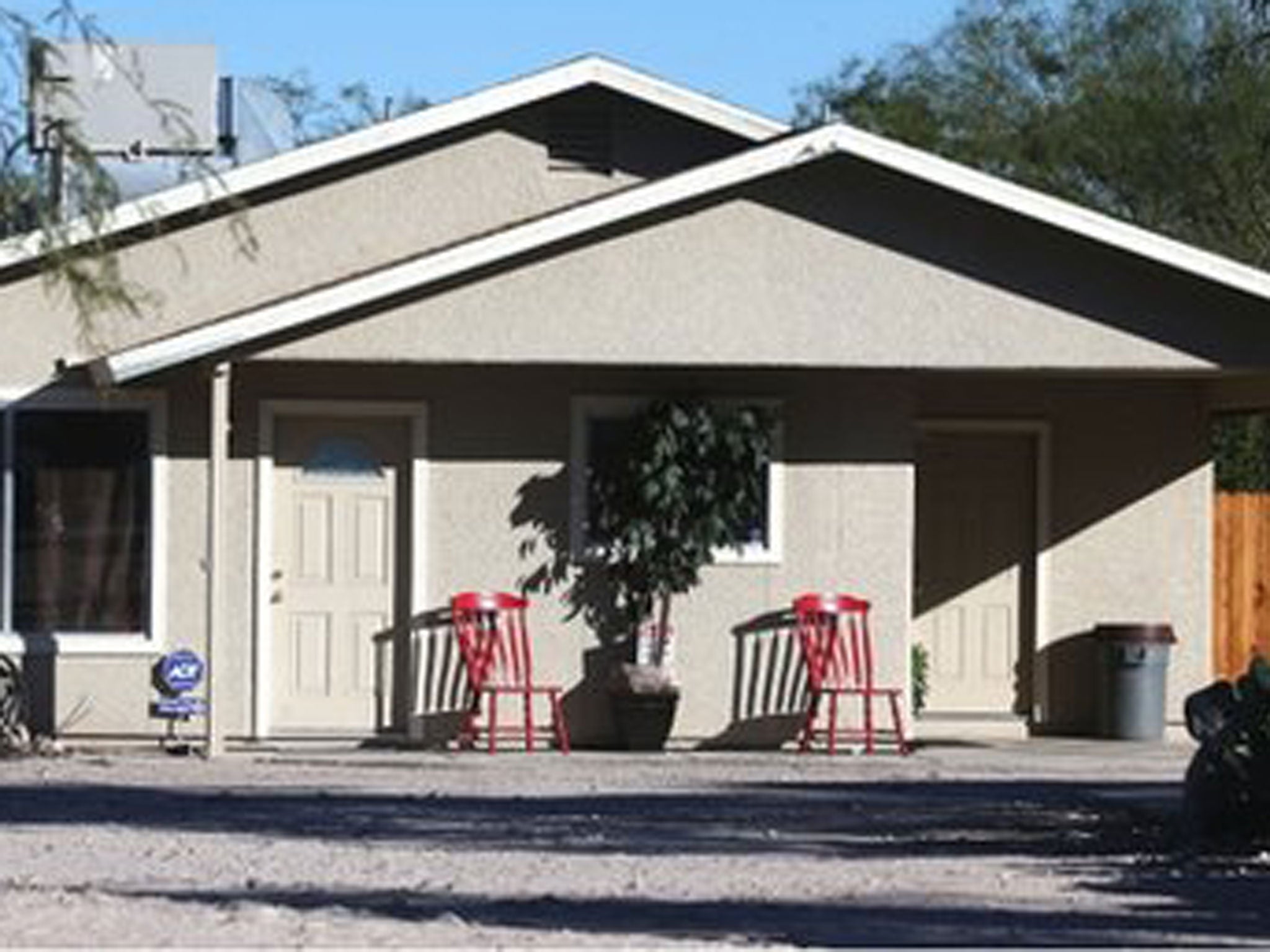 The house the girls were allegedly held captive in by their mother and stepfather