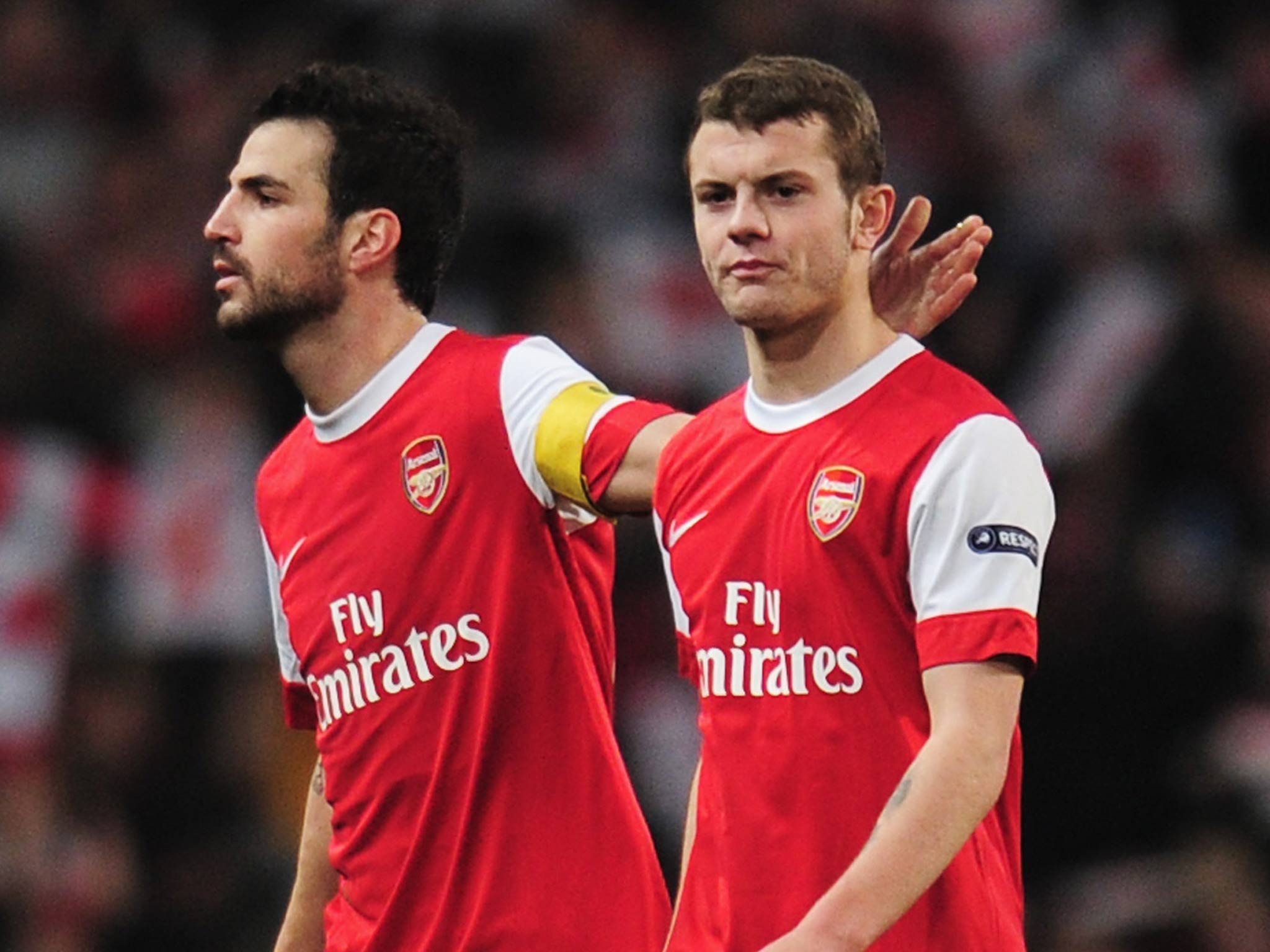 Fabregas and Wilshere pictured together in 2011