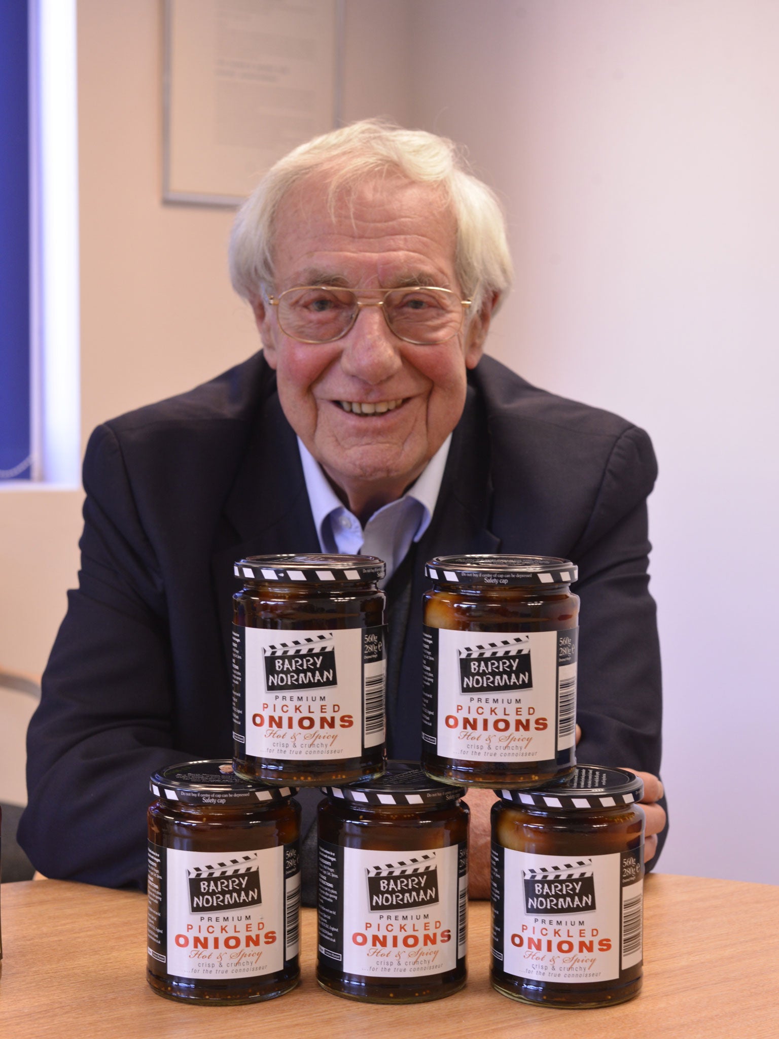 Barry Norman with his pickles