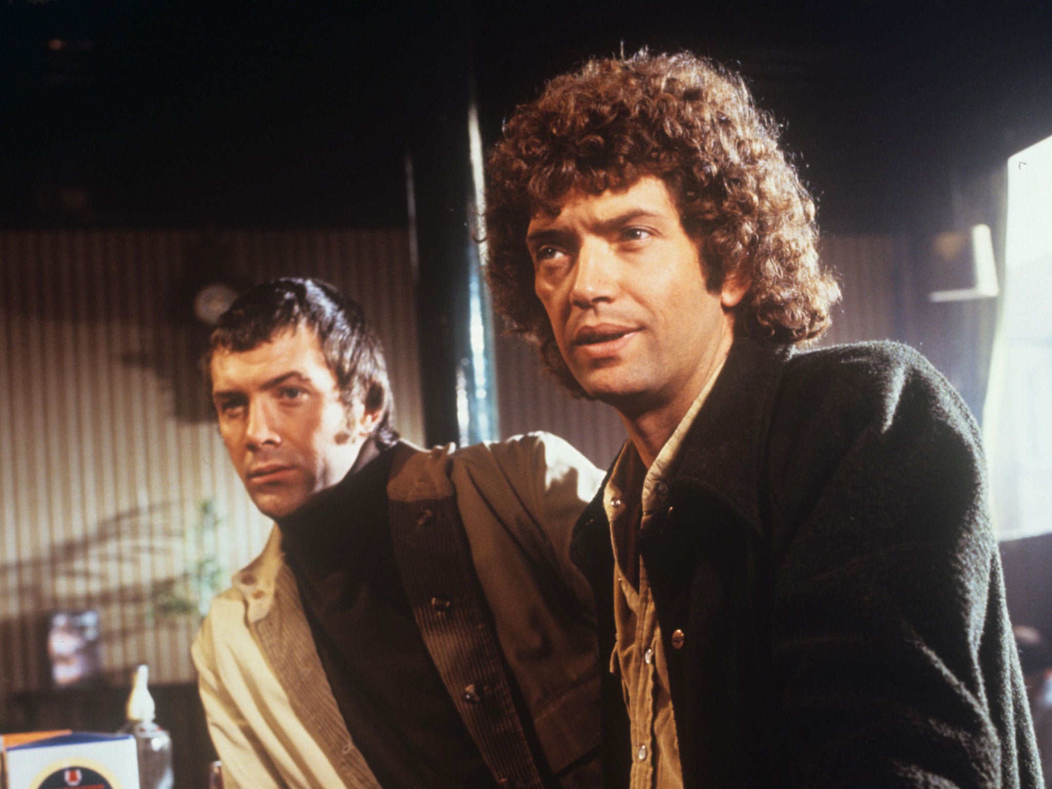 Collins, left, with Martin Shaw