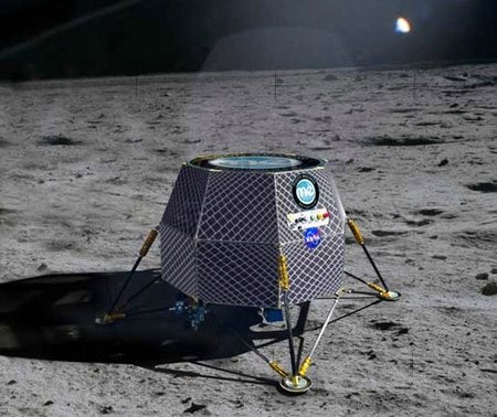 A computer illustration of the Moon Express lander. Image credit: Moon Express