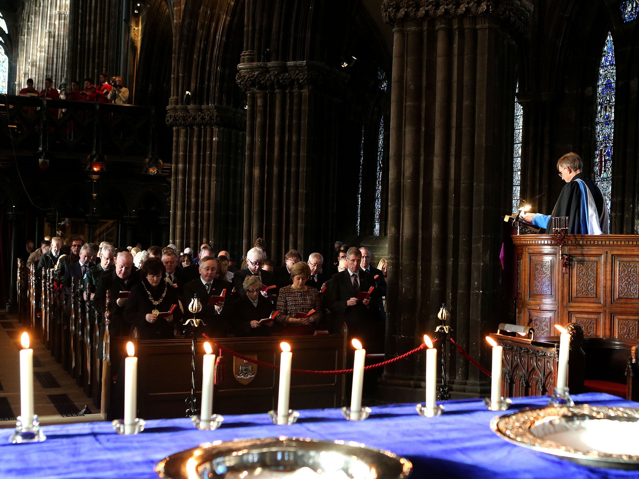 A service was held at Glasgow Cathedral to remember the victims