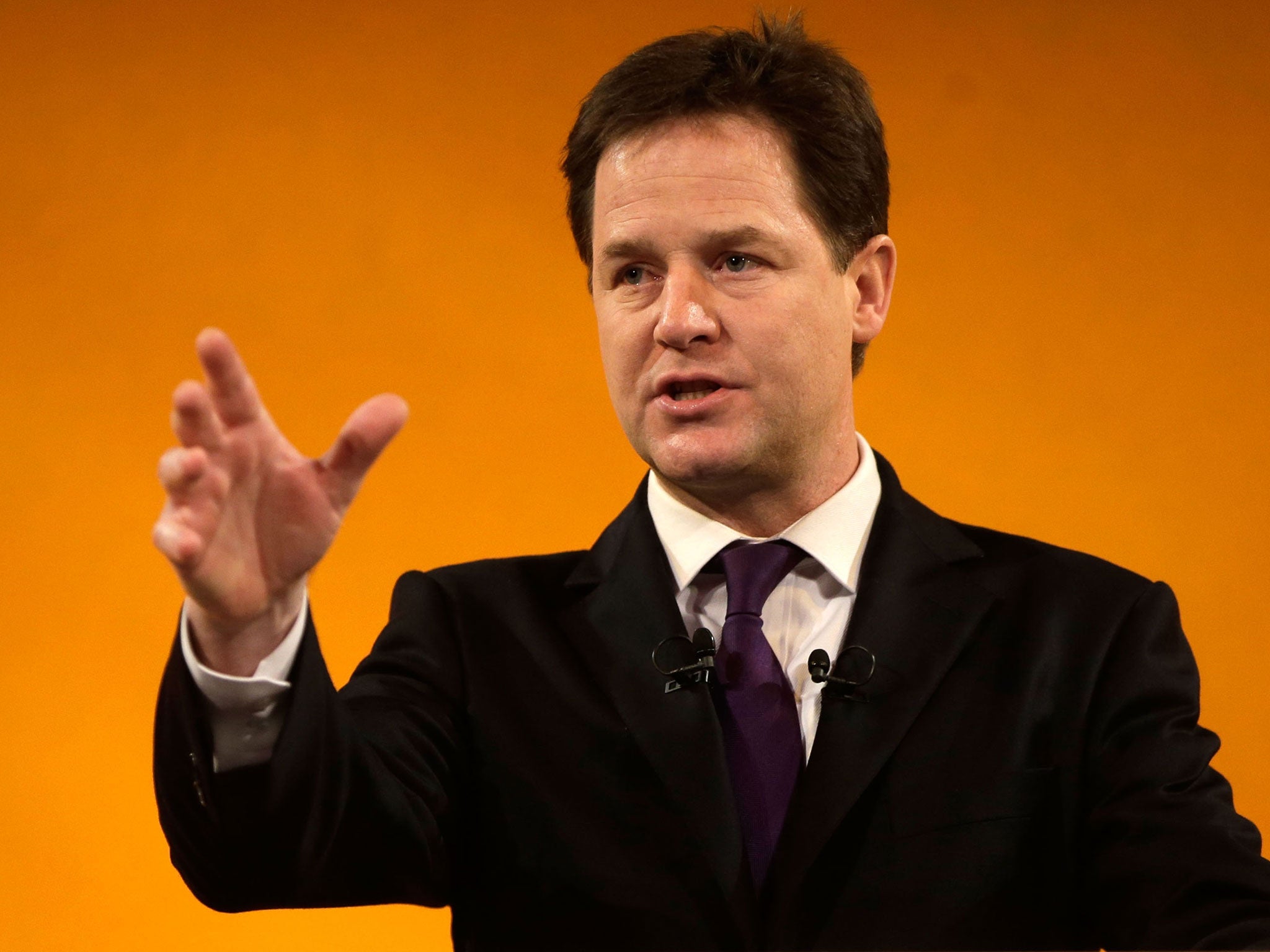 The Deputy Prime Minister, Nick Clegg