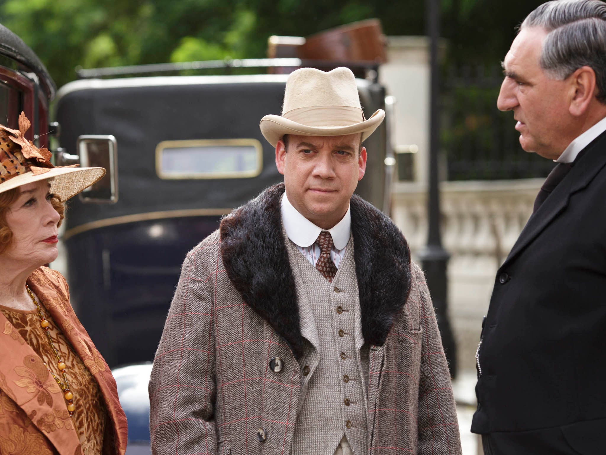 Lady Cora's mother and brother in the Downton Christmas special