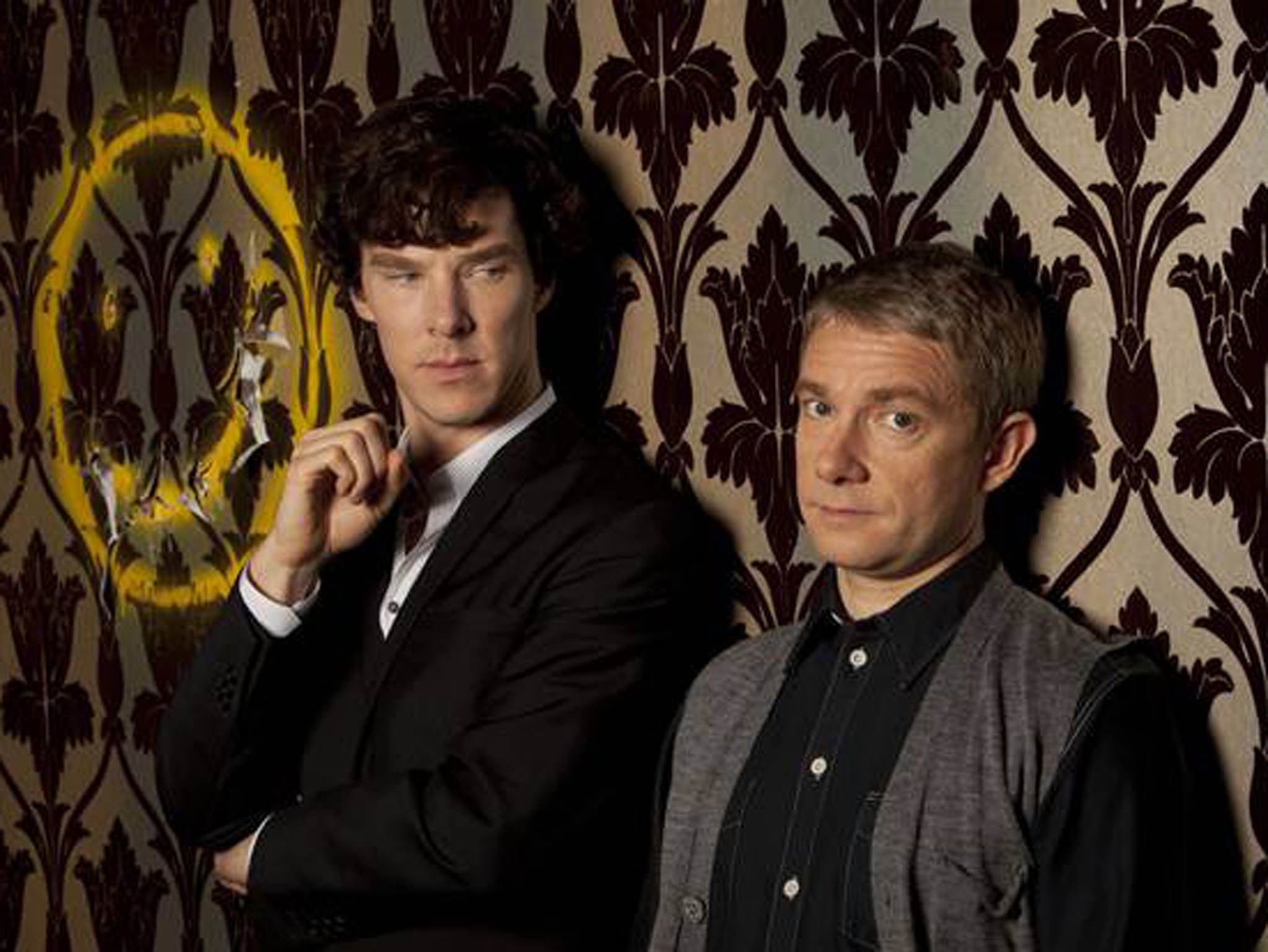 Two's company: Benedict Cumberbatch and Martin Freeman as Holmes and Watson in 'Sherlock'