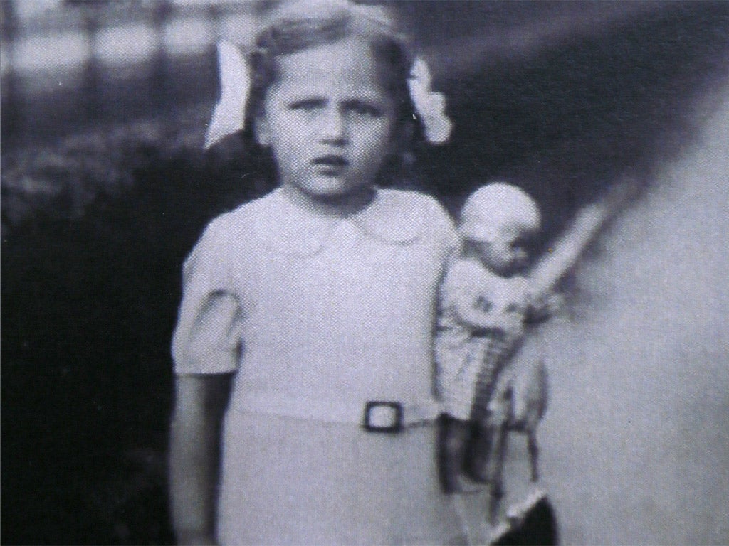 Ruth Barnett in Berlin, shortly before she was brought to England in 1939 (AP)