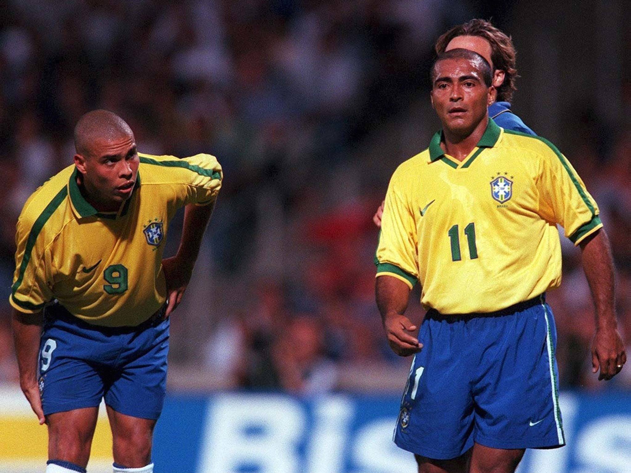 Ronaldo and Romario pictured together in 1997