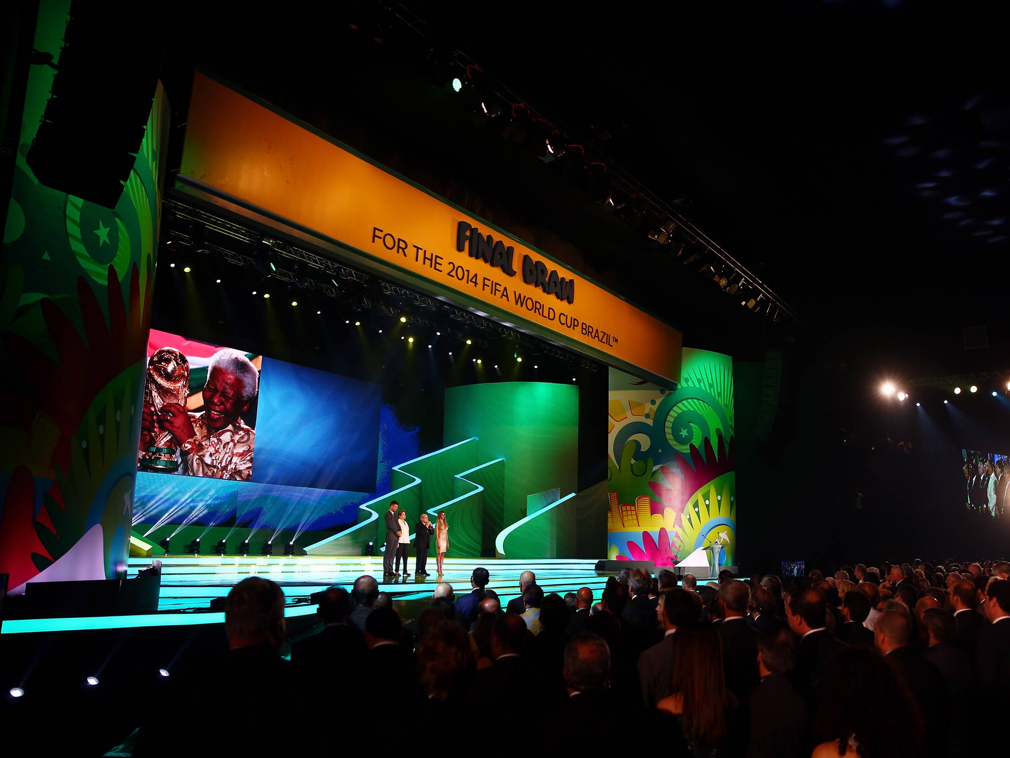 The draw ceremony in Brazil