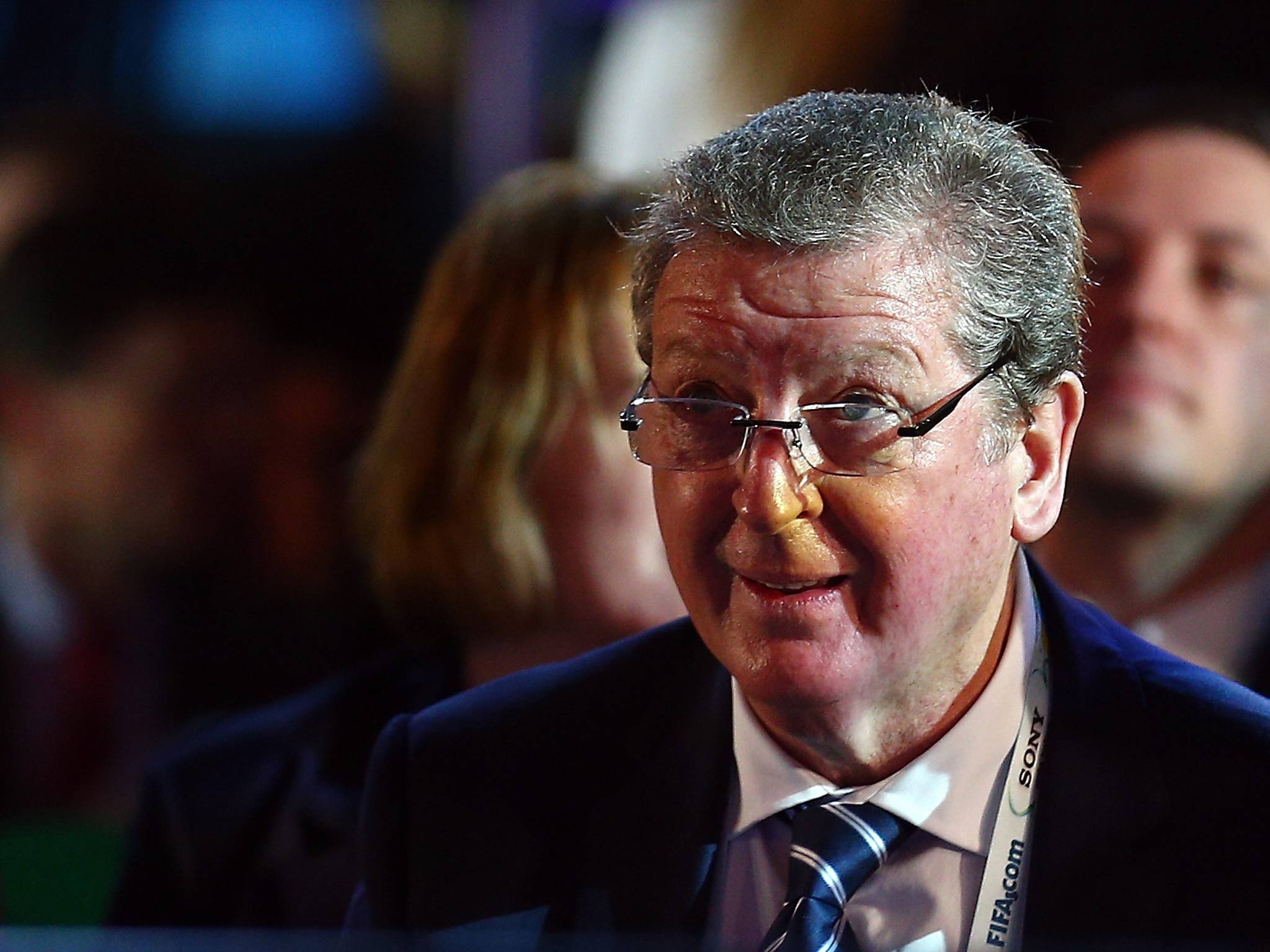 Roy Hodgson at the World Cup draw