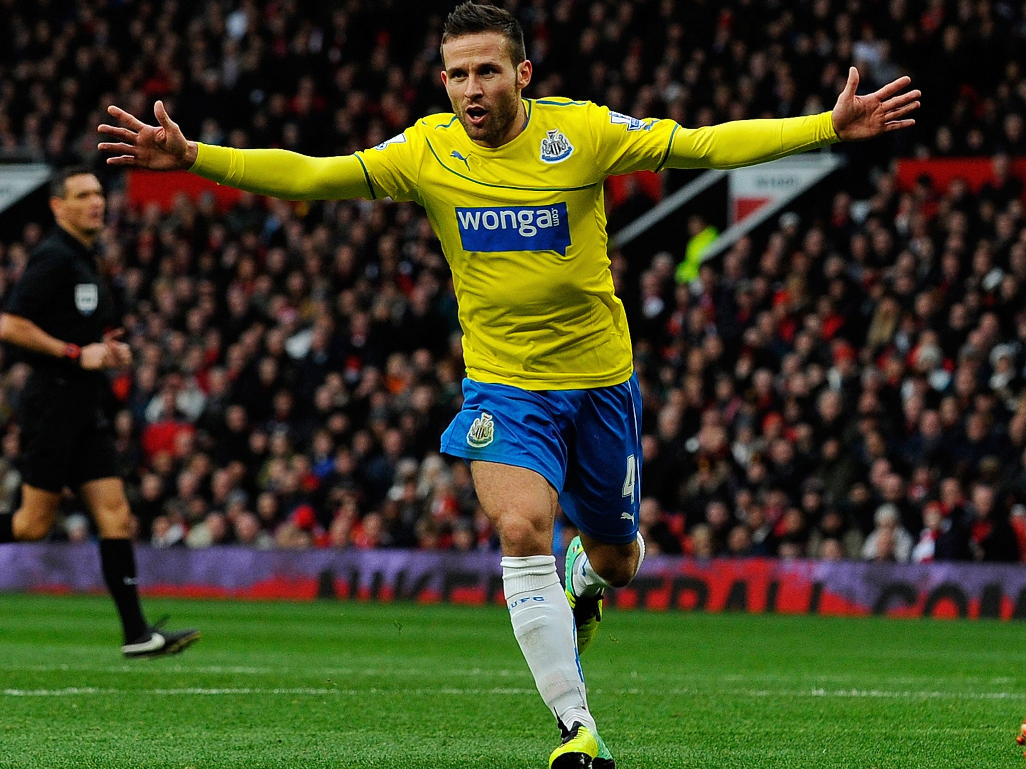 Cabaye celebrates his goal