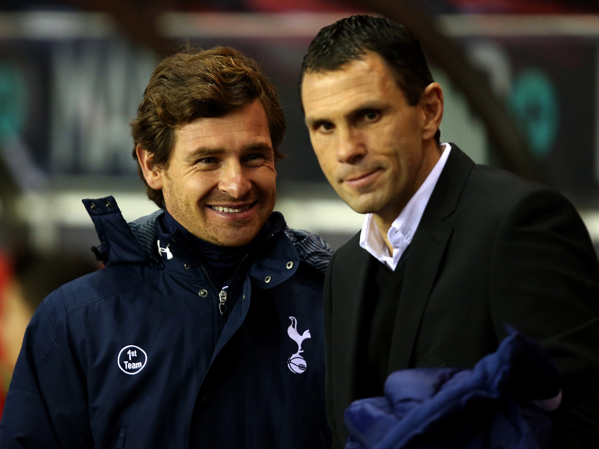 Andre Villas-Boas smiles as his side defeat Gus Poyet's Sunderland