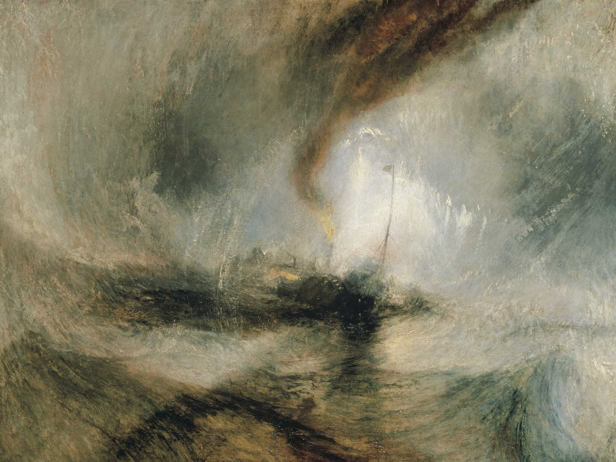 Snow Storm – steam-boat off a Harbour’s Mouth by Turner