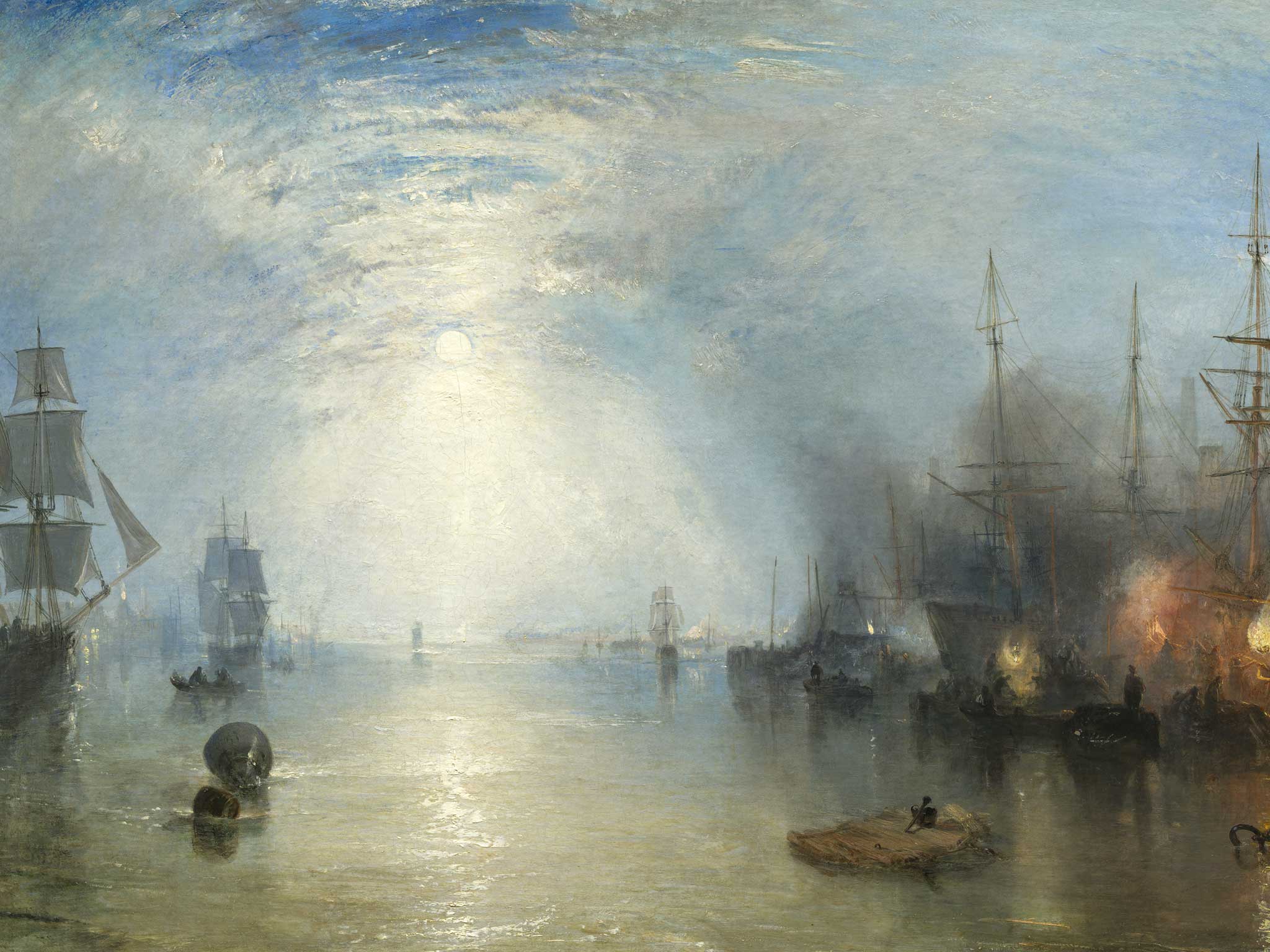 Keelmen heaving in Coal by Moonlight, by Turner