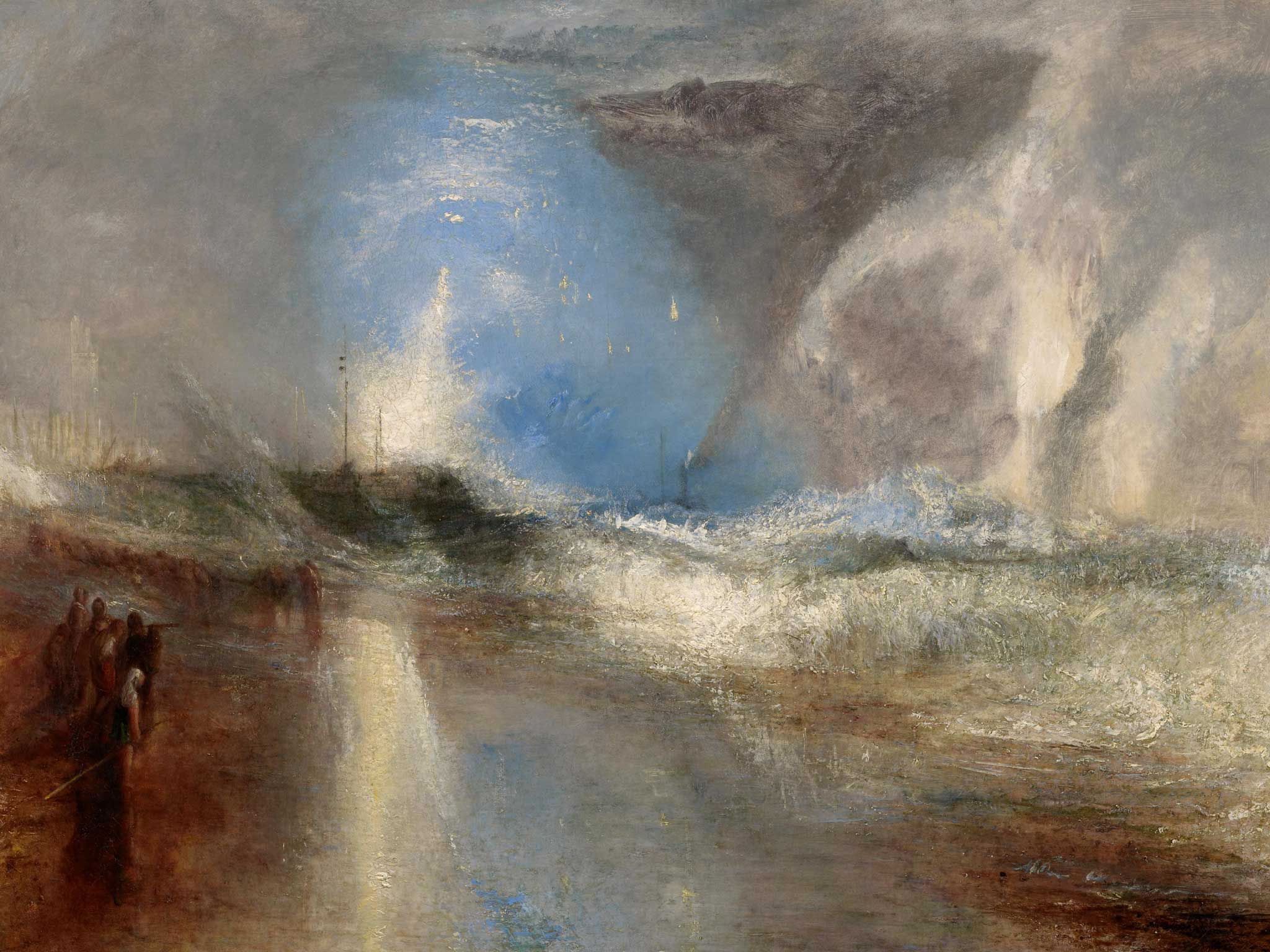 Rockets and Blue Lights (close at Hand) to warn Steam-Boats of Shoal-Water, by Turner