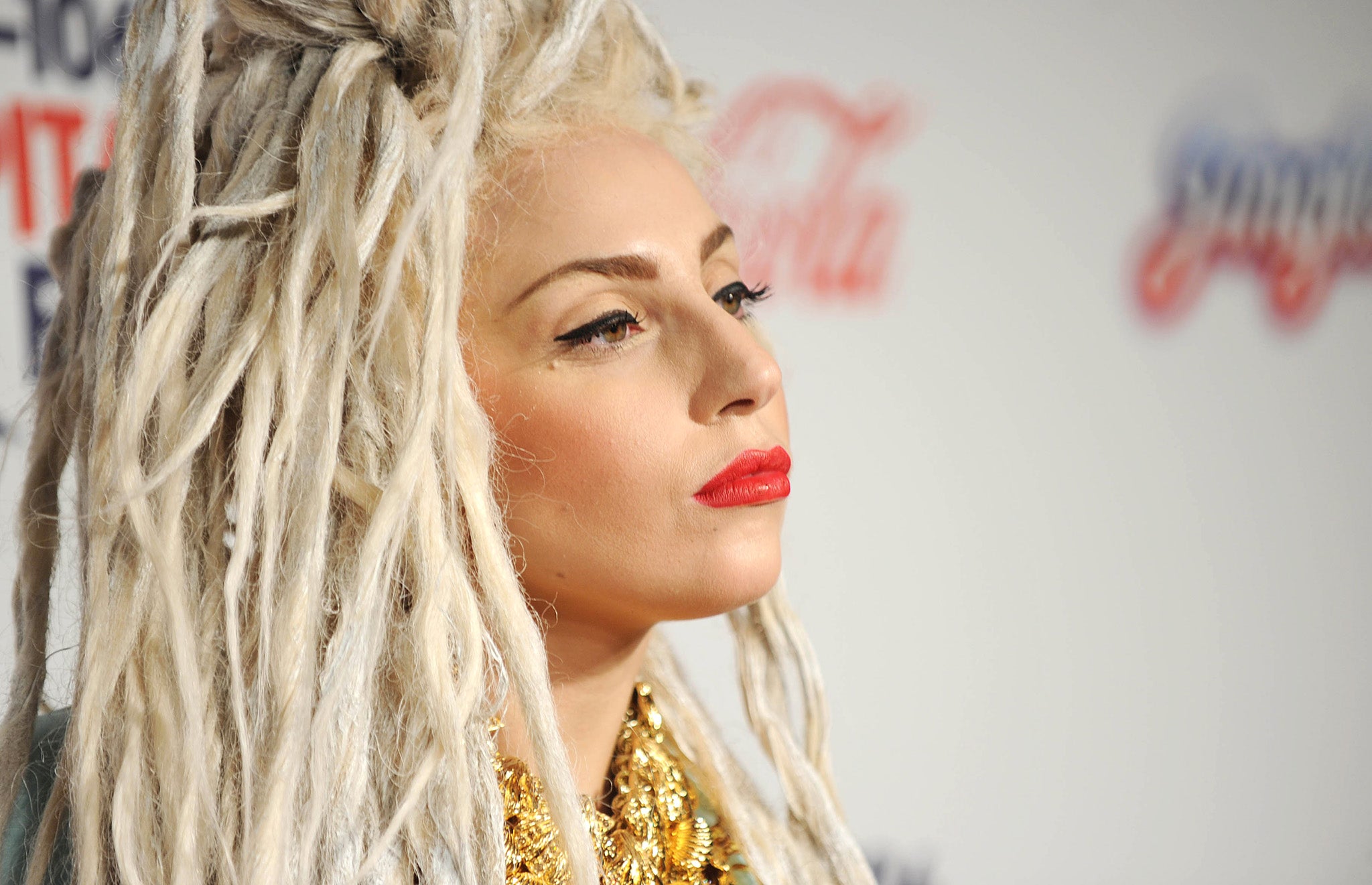 Lady Gaga arrives at the Jingle Bell Ball on Sunday 8 December