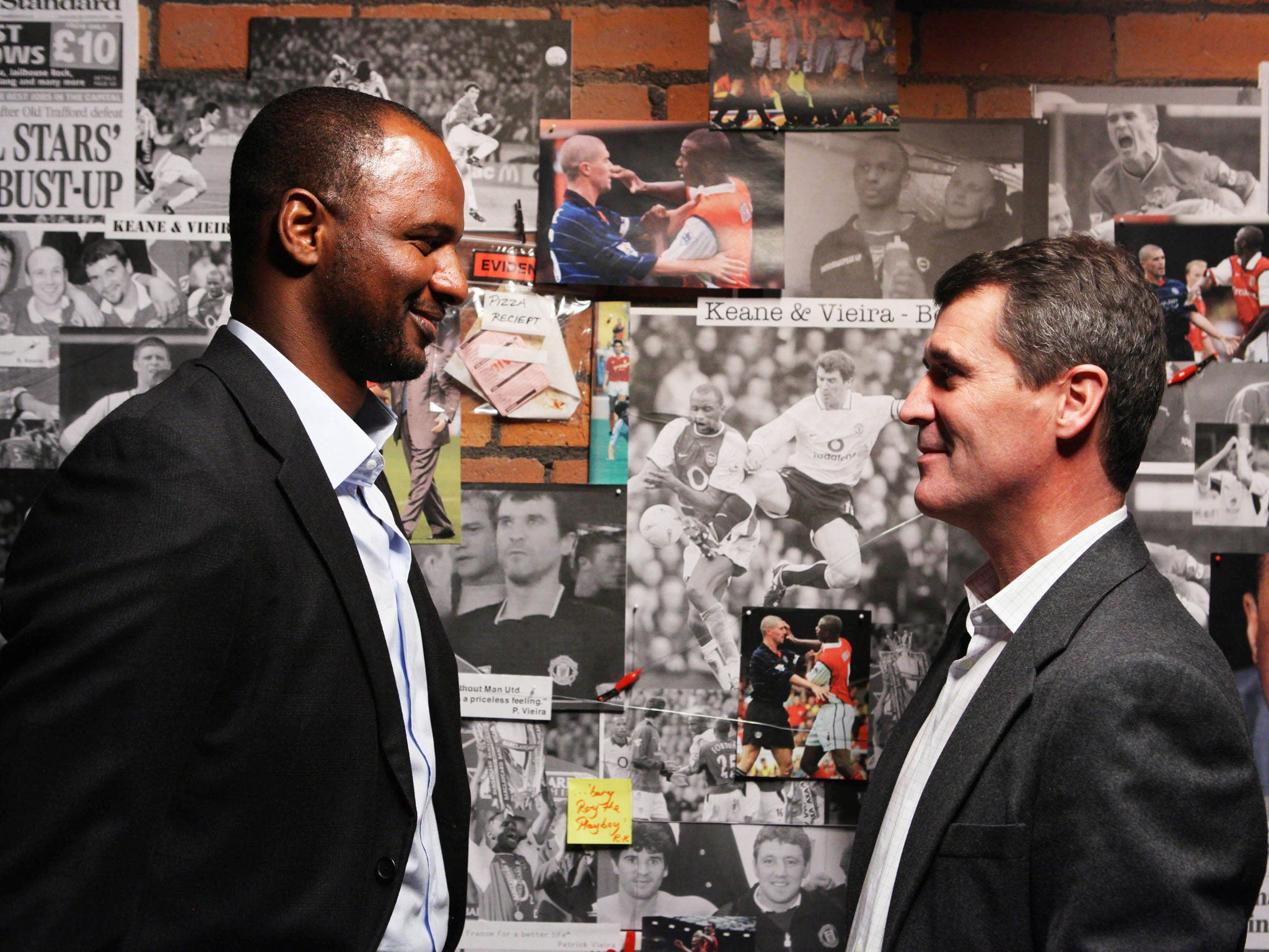 Patrick Vieira and Roy Keane have teamed up to talk about their playing days