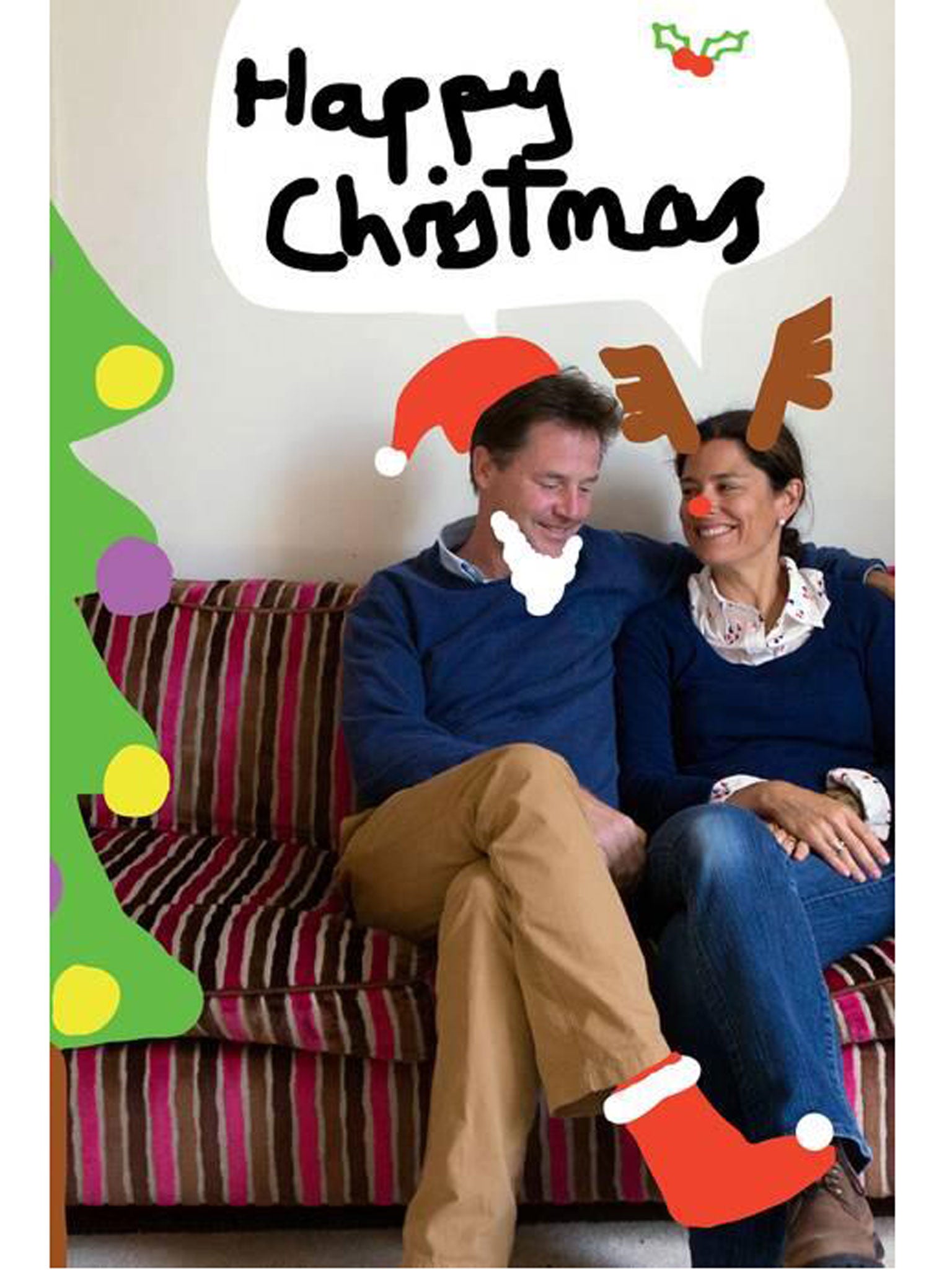 Nick Clegg's Christmas card