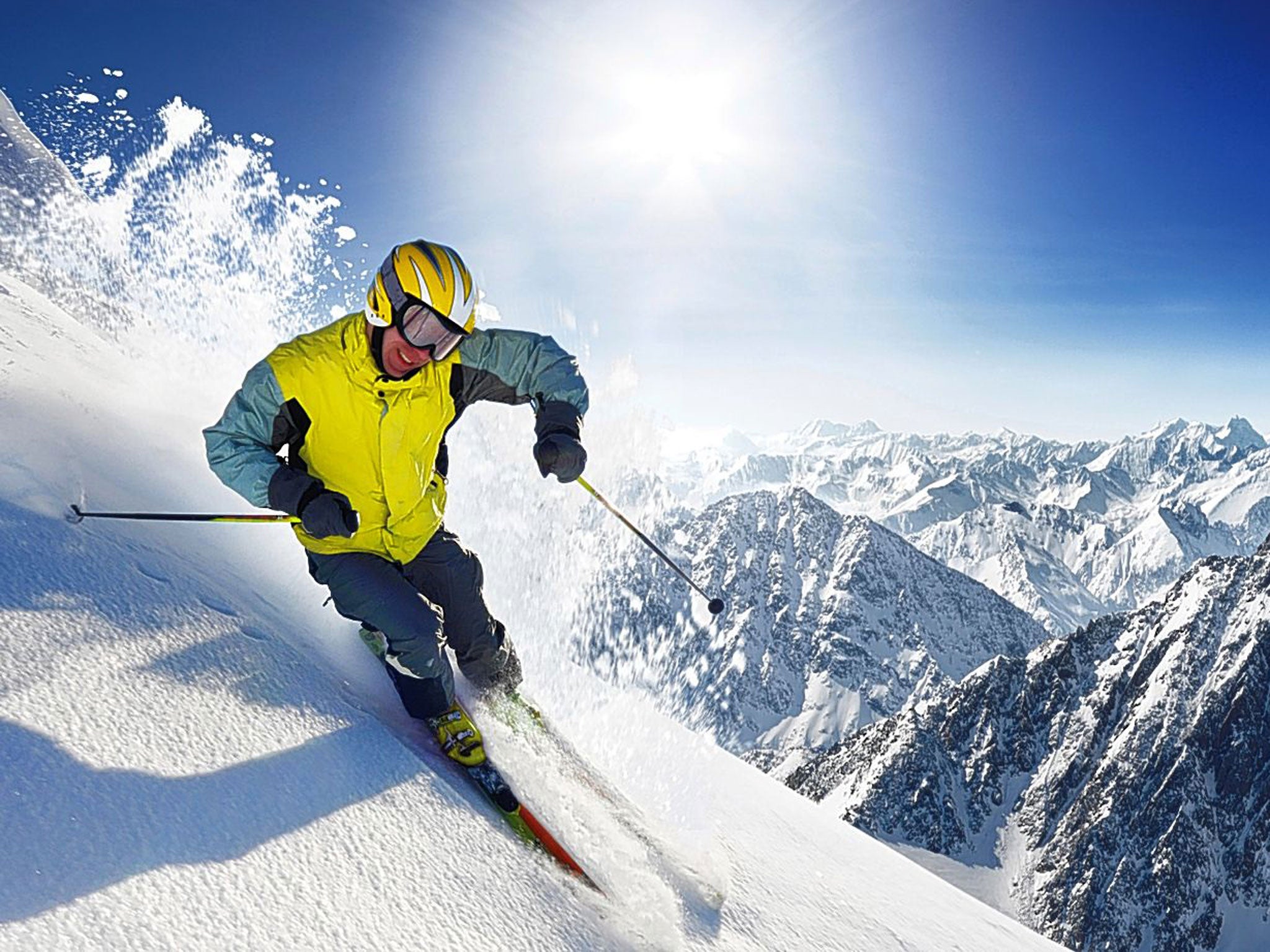 Powder room: a skier on the ‘White Track'