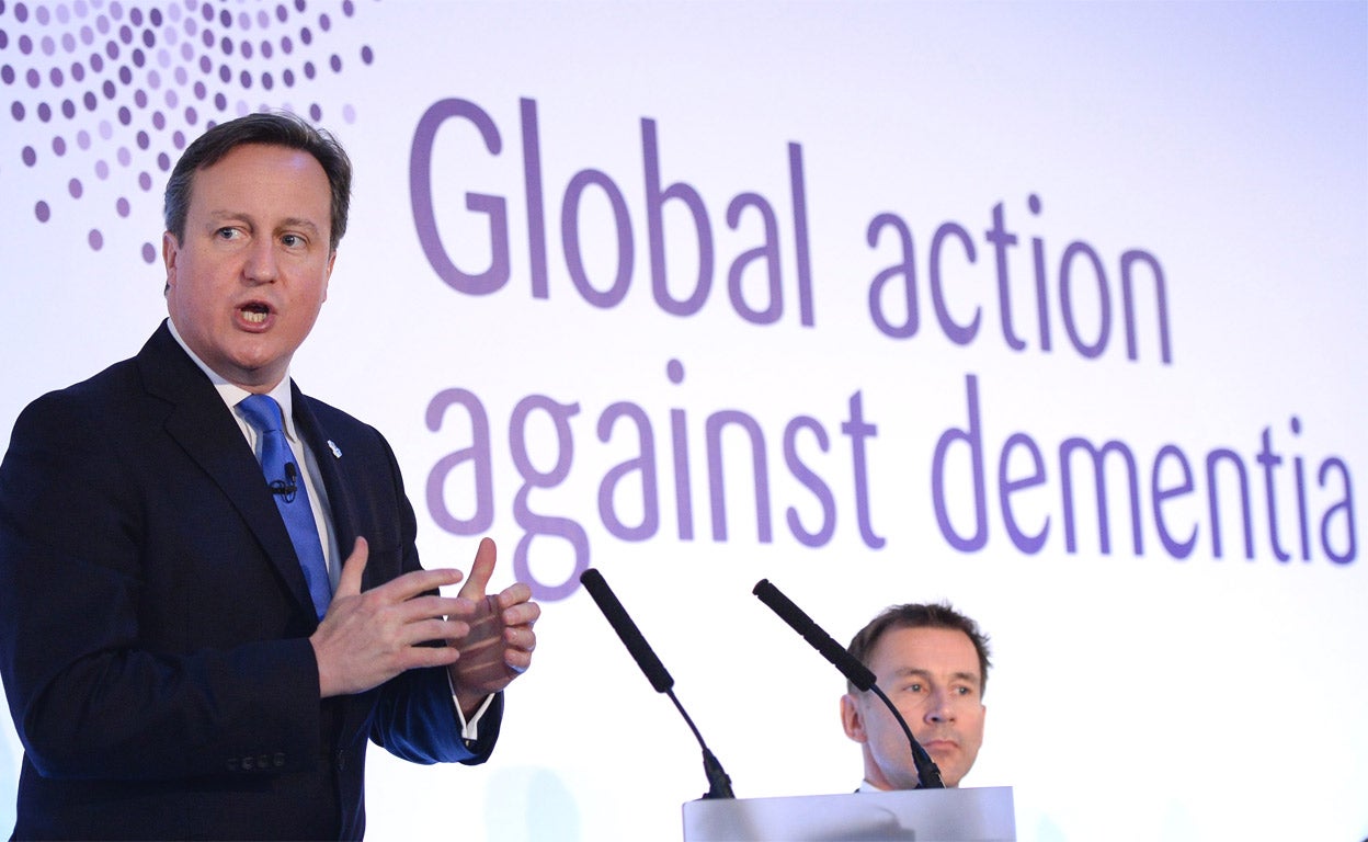 Prime Minister David Cameron speaks at the G8 Dementia Summit