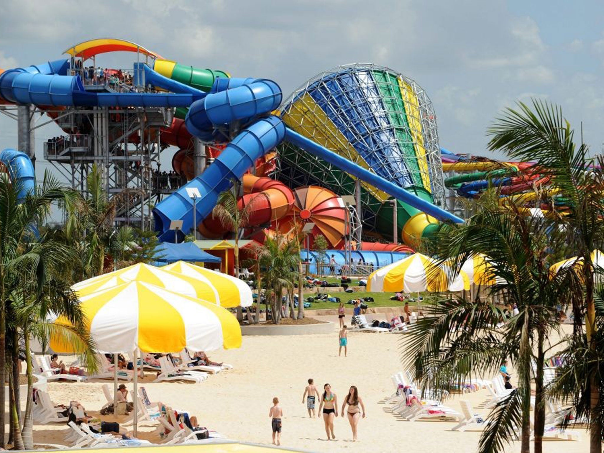 A general view on opening day at the Wet'n'Wild theme park at Prospect, west of Sydney, Australia