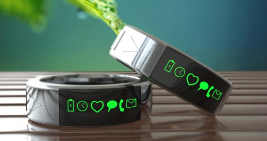 The Smarty Ring mimics current 'smartwatches' by offering a buffer for your phone.