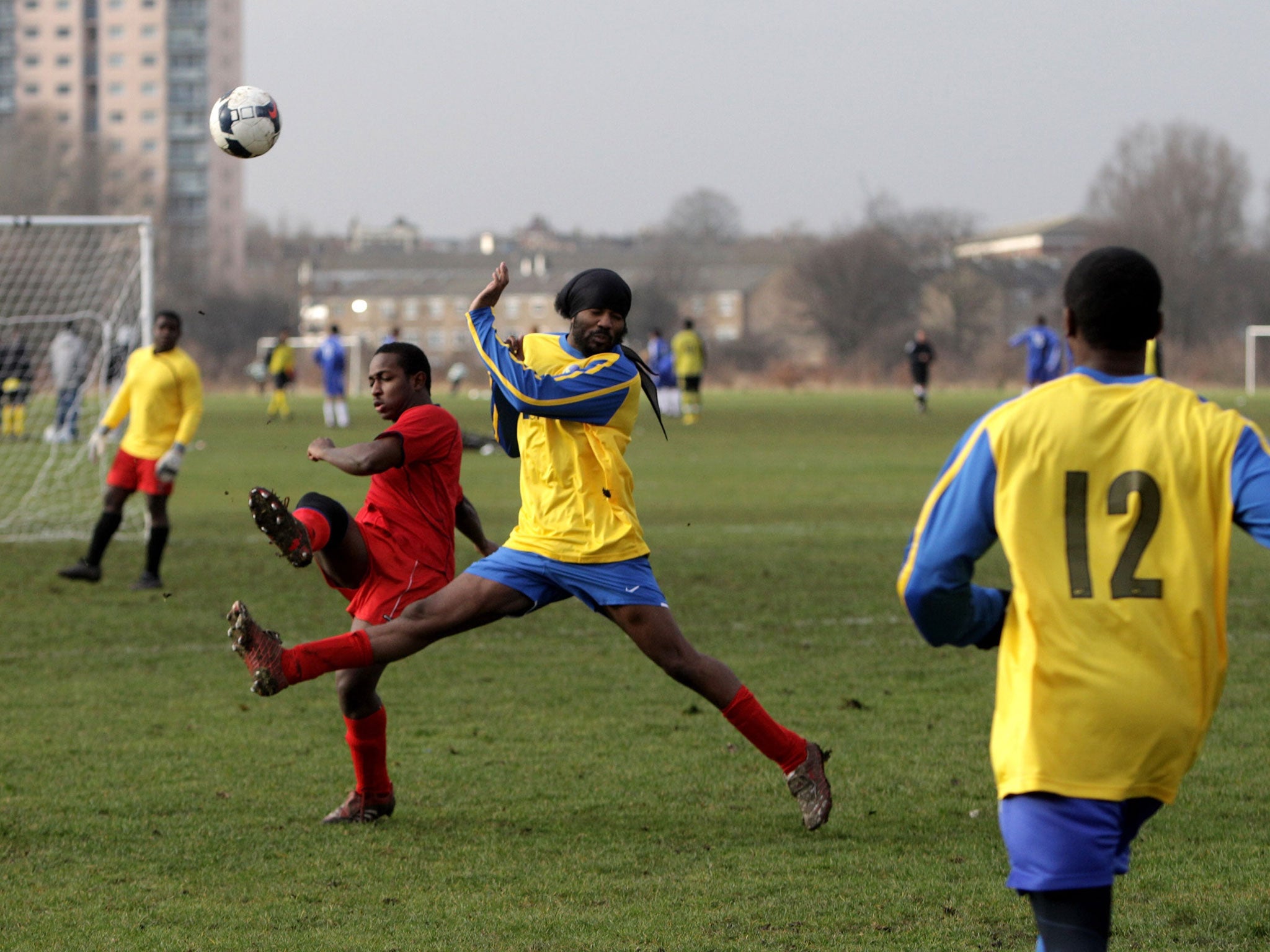 A ball, an open space.. but for grass-roots football the spaces have been growing emptier