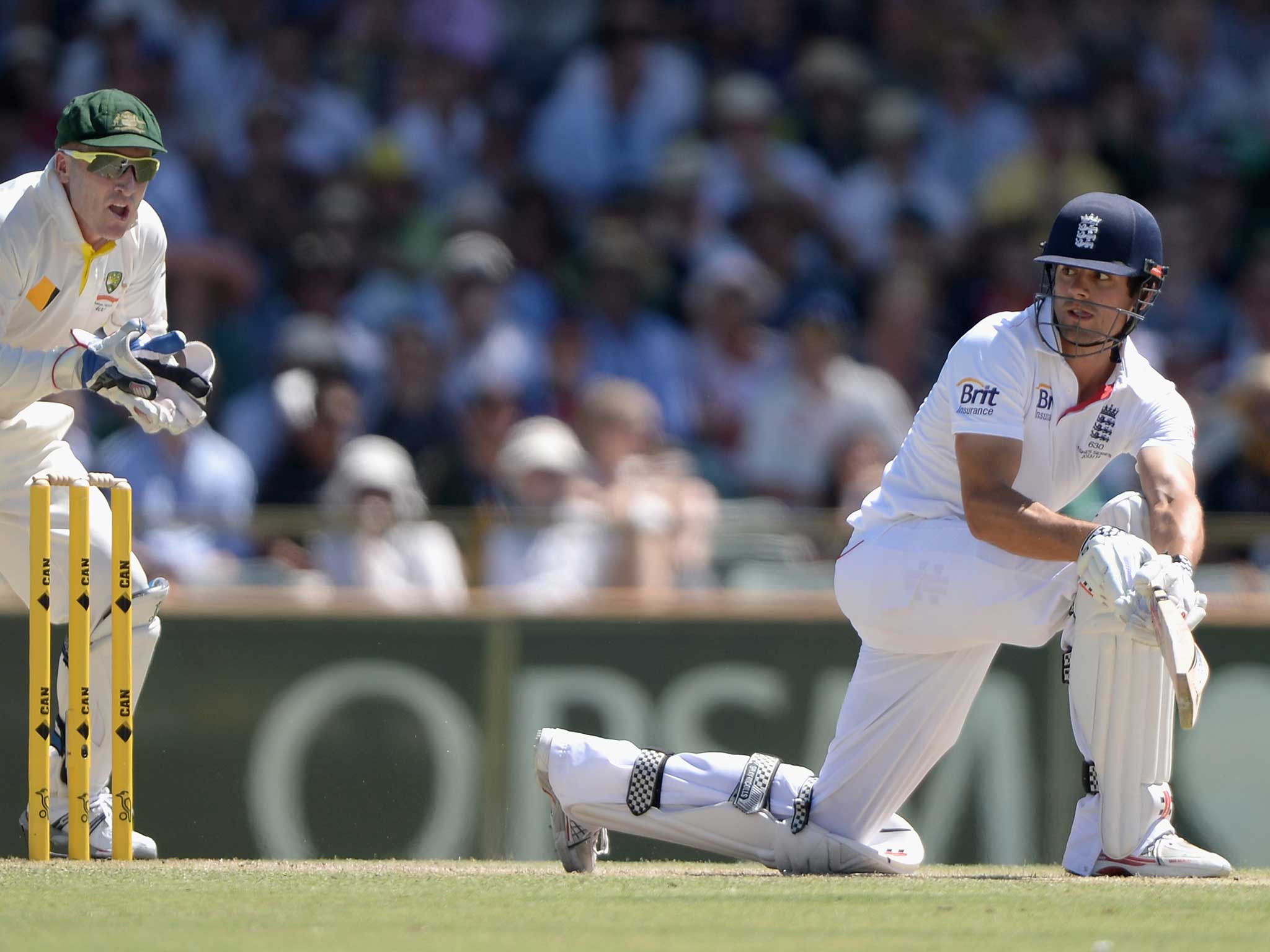 Cook had put up a good resistance to Australia but couldn't capitalise as he went for 72