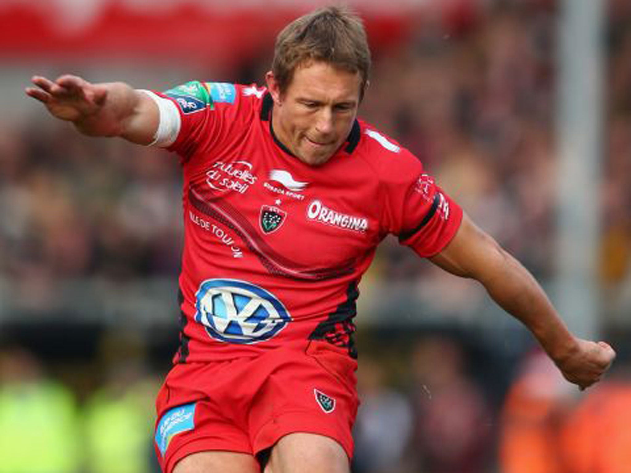 Jonny Wilkinson scored his first Heineken Cup try against Exeter during Toulon’s victory