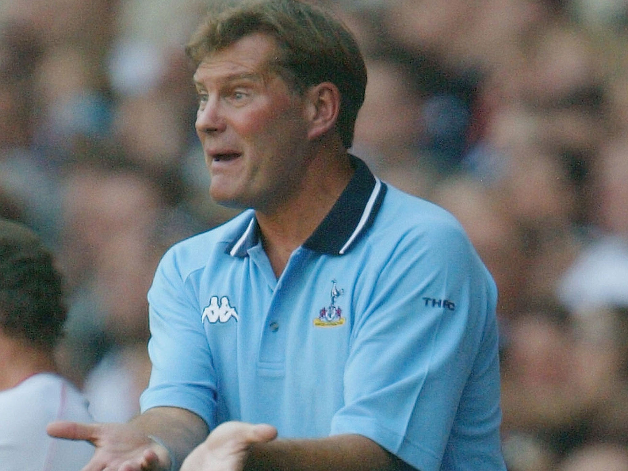 Hoddle during his time at Tottenham manager