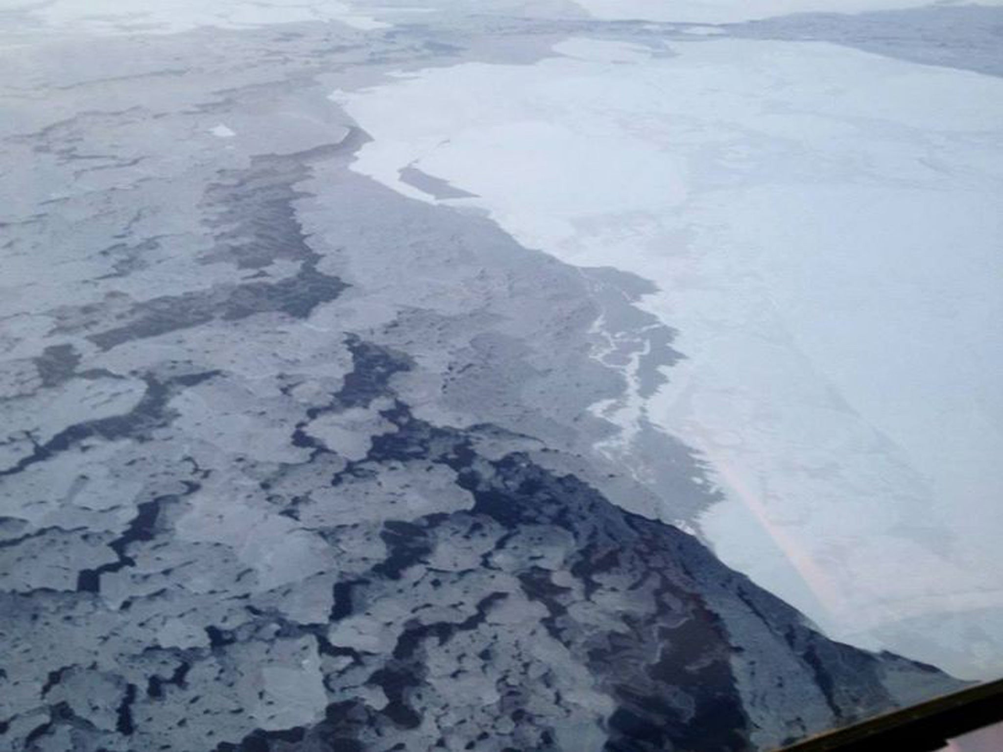 A photograph supplied bu the National Oceanic and Atmospheric Administration (NOAA) shows Arctic sea ice in 2013