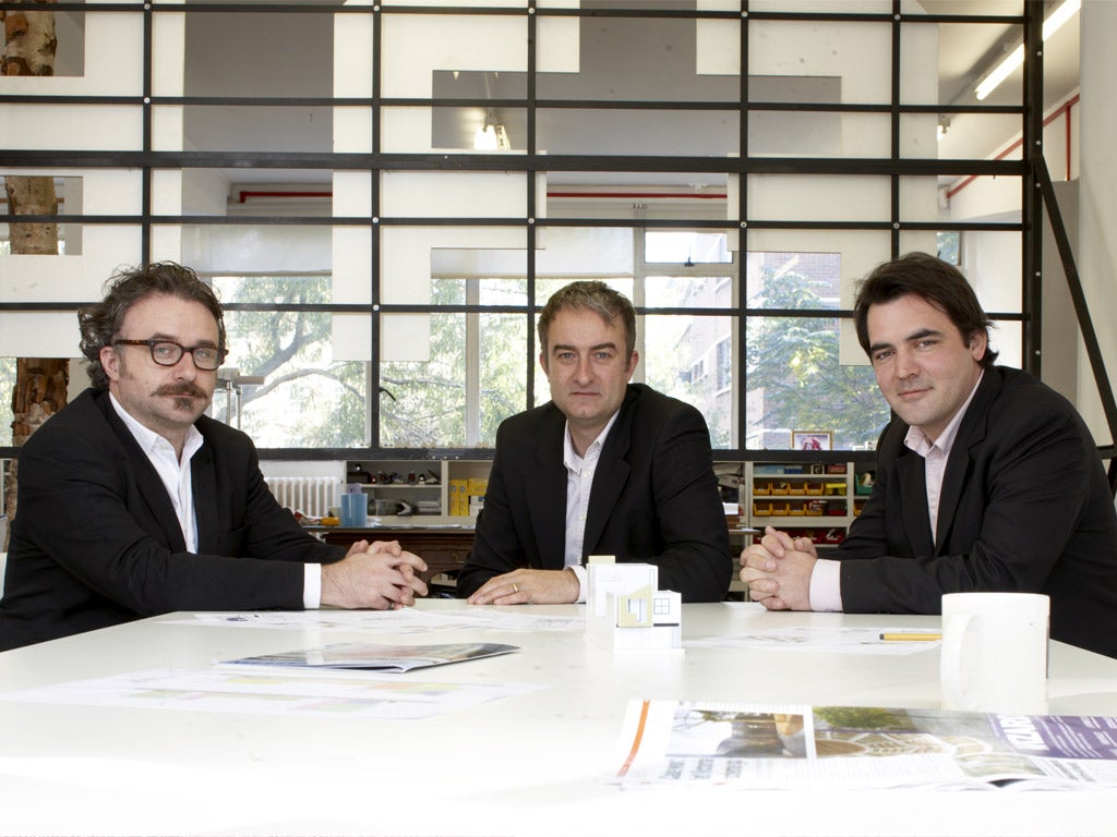 The FAT collective (left to right): Sean Griffiths, Charles Holland and Sam Jacob