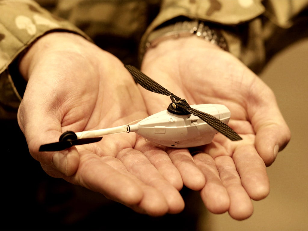 The military’s smallest drone, just 12cm in length