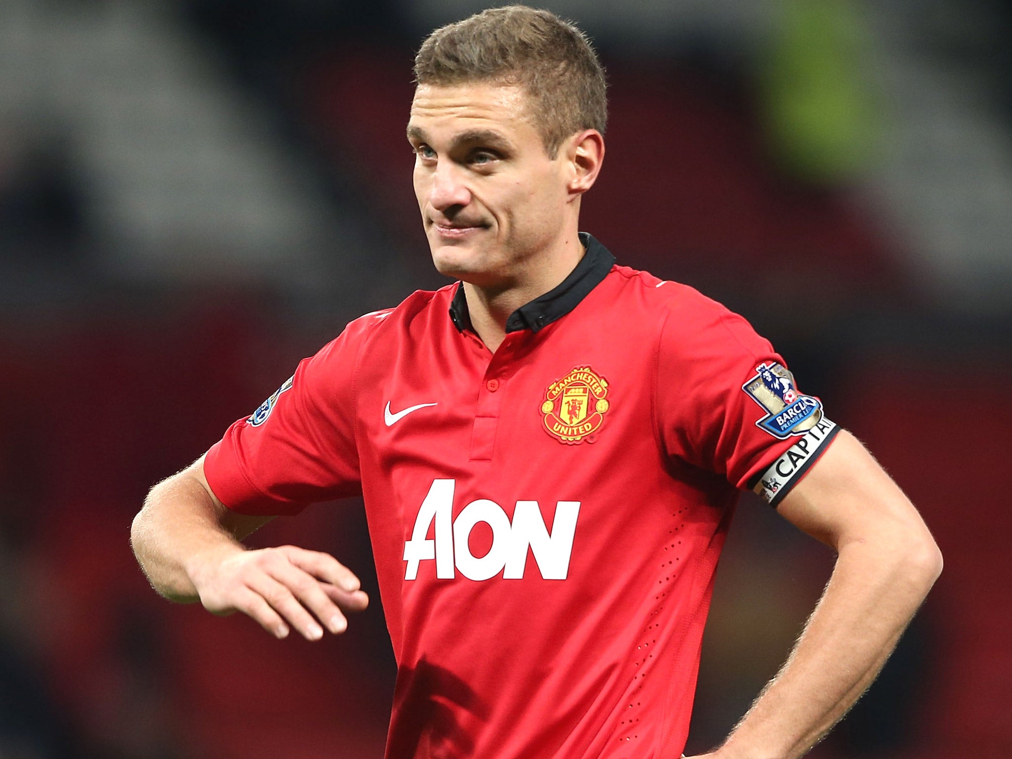 Manchester United captain Nemanja Vidic