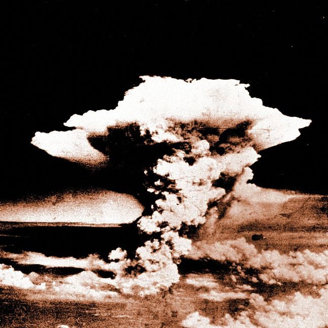 Scenes of devastation: the Atomic bomb blast over Hiroshima in 1945